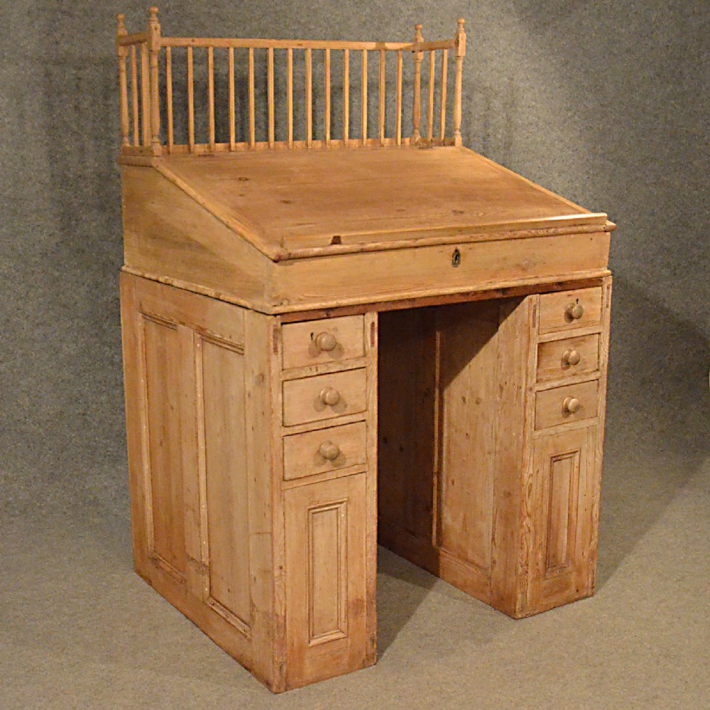 Antique Standing Desk Study Office Clerks Bureau Workspace Victorian Pine c.1900 (1 of 1) Antique Standing Desk Study Office Clerks Bureau Workspace Victorian Pine c.1900 (1 of 1)