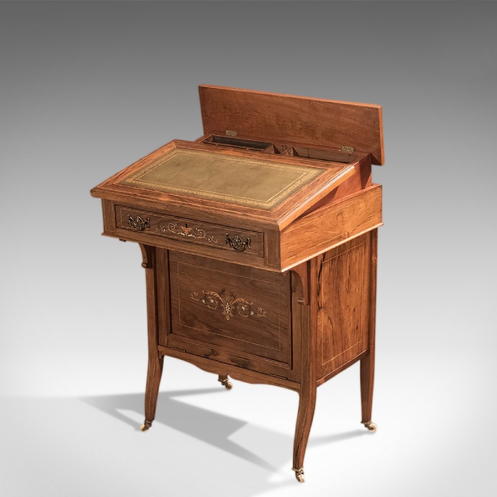 Antique Davenport, Edwardian Tilt Top Desk c.1910 (1 of 1) Antique Davenport, Edwardian Tilt Top Desk c.1910 (1 of 1)