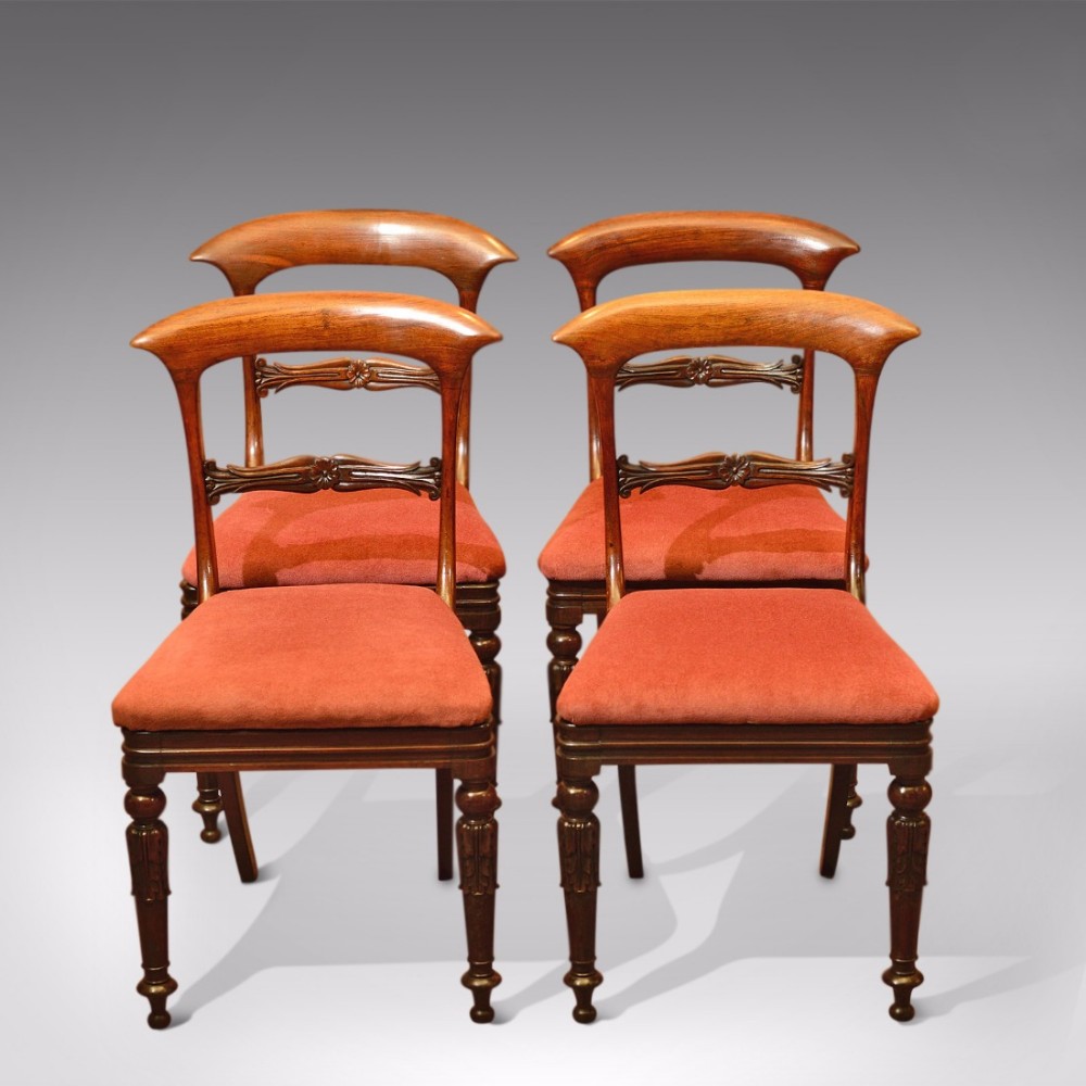 Regency Set of 4 Rosewood Antique Dining Chairs c.1820 (1 of 1) Regency Set of 4 Rosewood Antique Dining Chairs c.1820 (1 of 1)