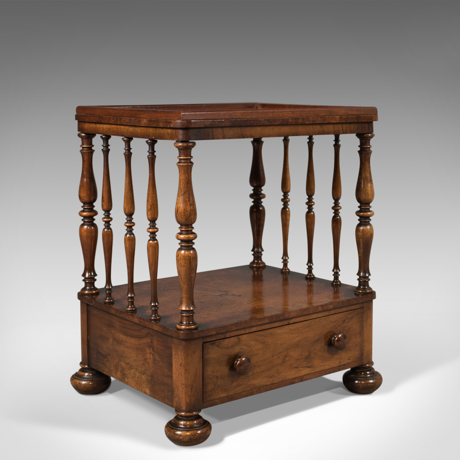 Antique Side Table, Victorian Whatnot, Burr Walnut, English c.1870 (1 of 1) Antique Side Table, Victorian Whatnot, Burr Walnut, English c.1870 (1 of 1)