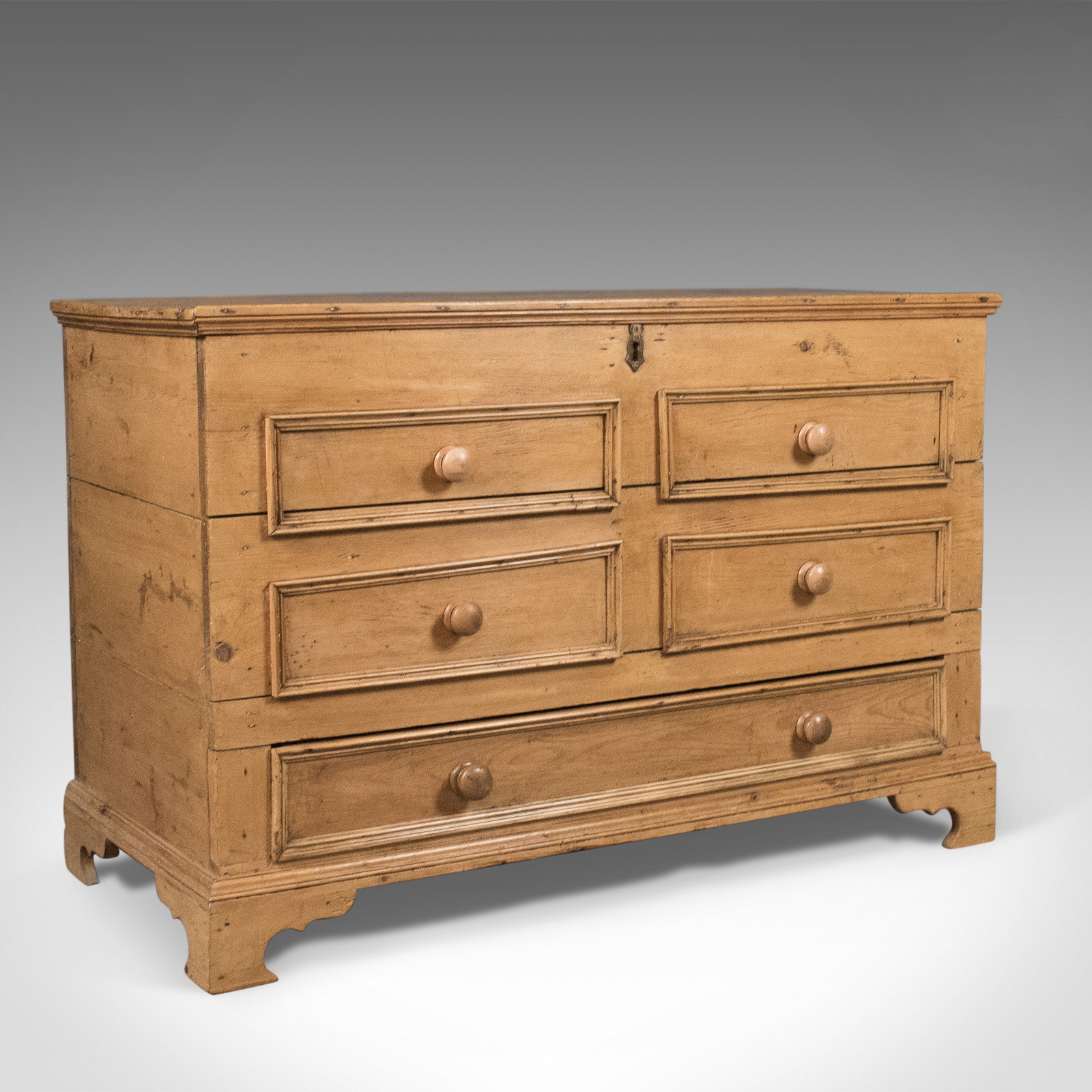 Antique Pine Mule Chest, Victorian Trunk, English c.1900 (1 of 1) Antique Pine Mule Chest, Victorian Trunk, English c.1900 (1 of 1)