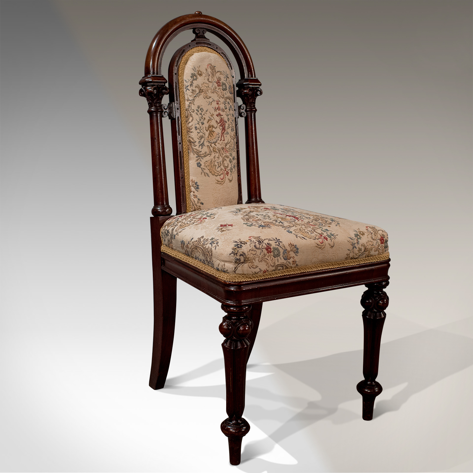 Antique Fine Walnut Side Desk Hall Chair English Quality William IV c.1835 (1 of 1) Antique Fine Walnut Side Desk Hall Chair English Quality William IV c.1835 (1 of 1)
