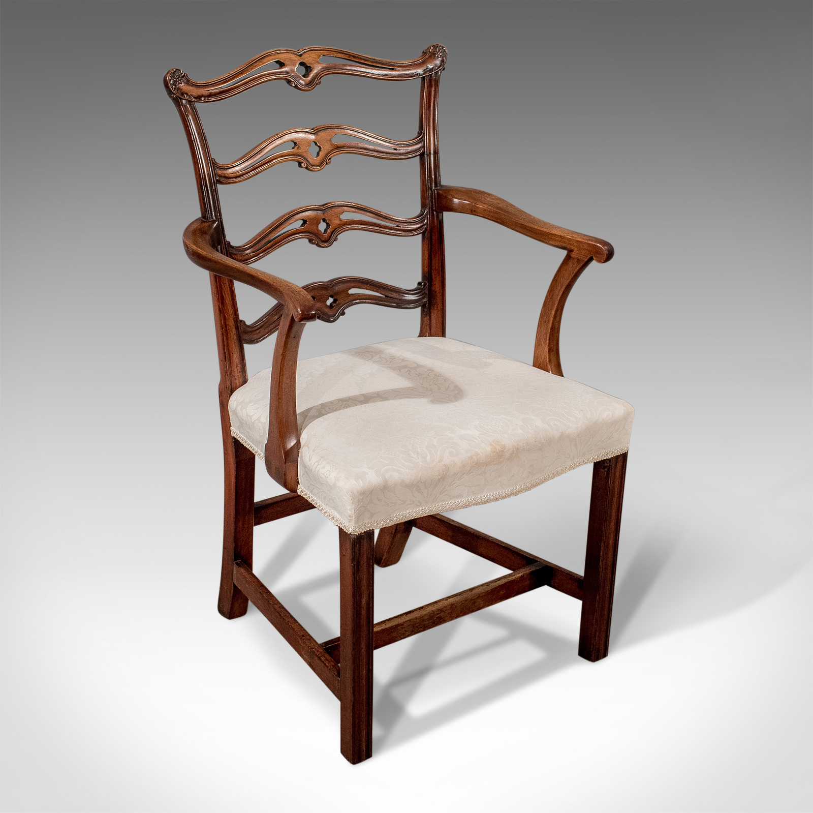 Antique Carver Elbow Chair Mahogany Irish Chippendale Georgian c.1800 (1 of 1) Antique Carver Elbow Chair Mahogany Irish Chippendale Georgian c.1800 (1 of 1)