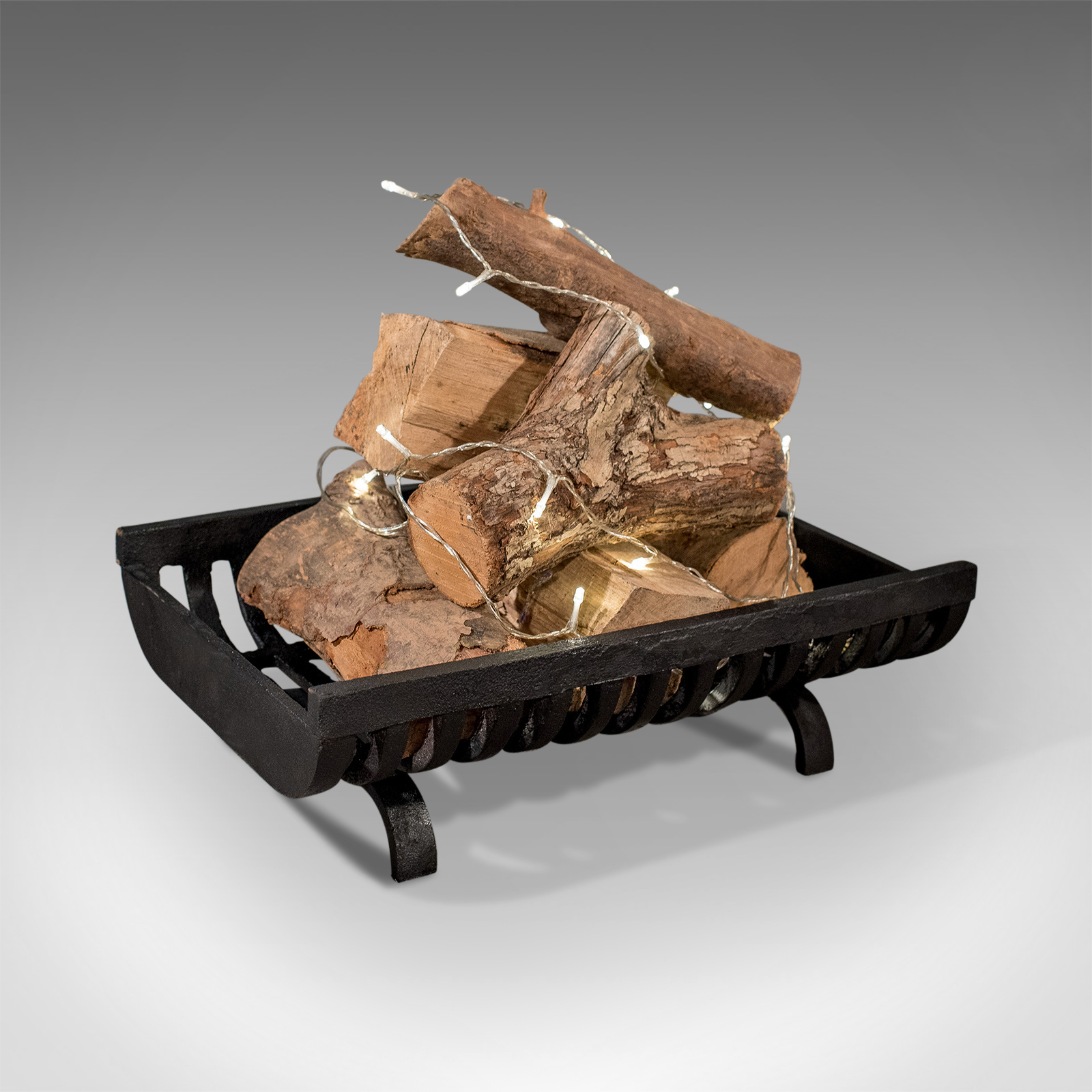 Antique Fire Basket Open Free Standing Fire Grate Cast Iron c.1900 (1 of 1) Antique Fire Basket Open Free Standing Fire Grate Cast Iron c.1900 (1 of 1)