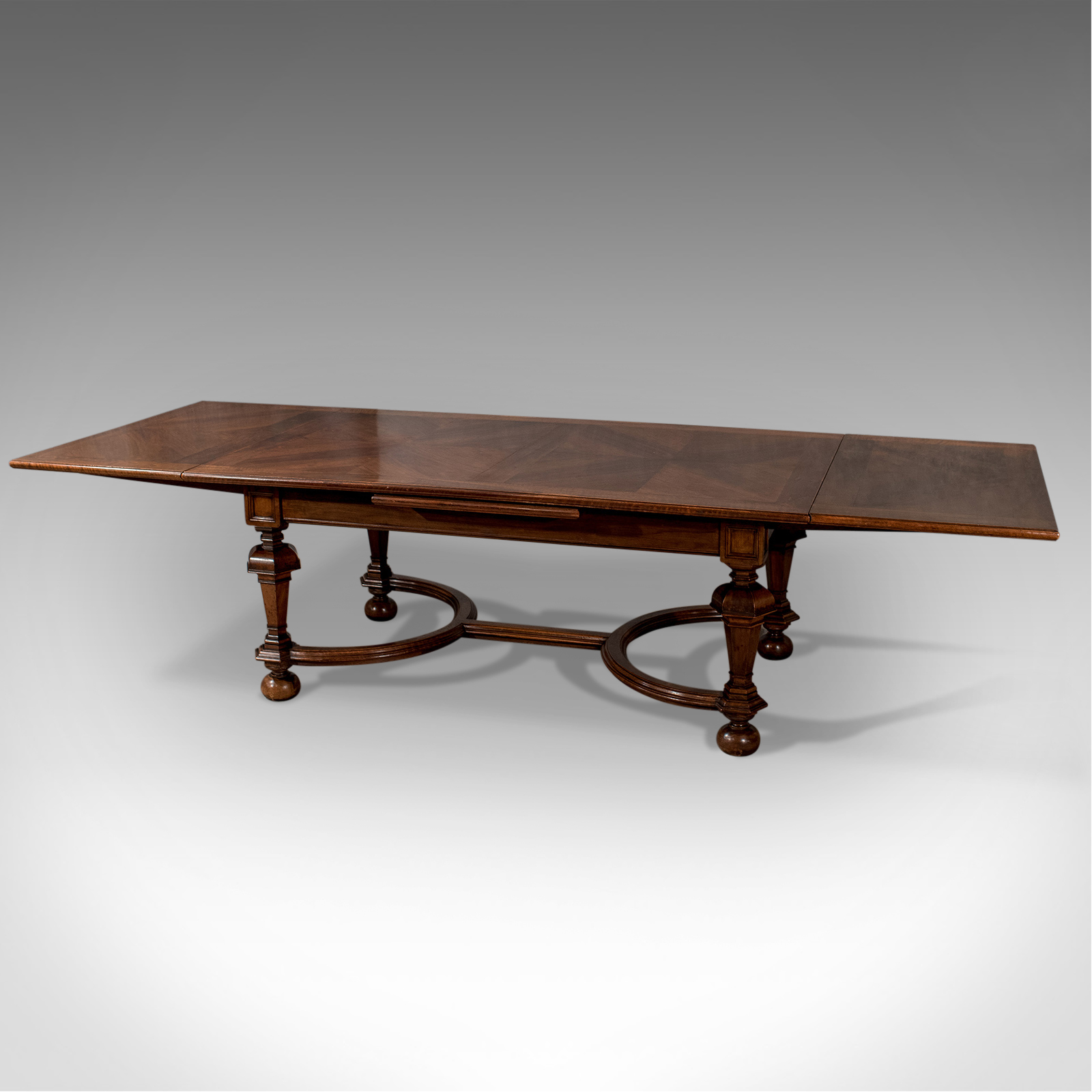 Antique Liberty of London Quality Extending Dining Table 10' Walnut & Oak c.1900 (1 of 1) Antique Liberty of London Quality Extending Dining Table 10' Walnut & Oak c.1900 (1 of 1)