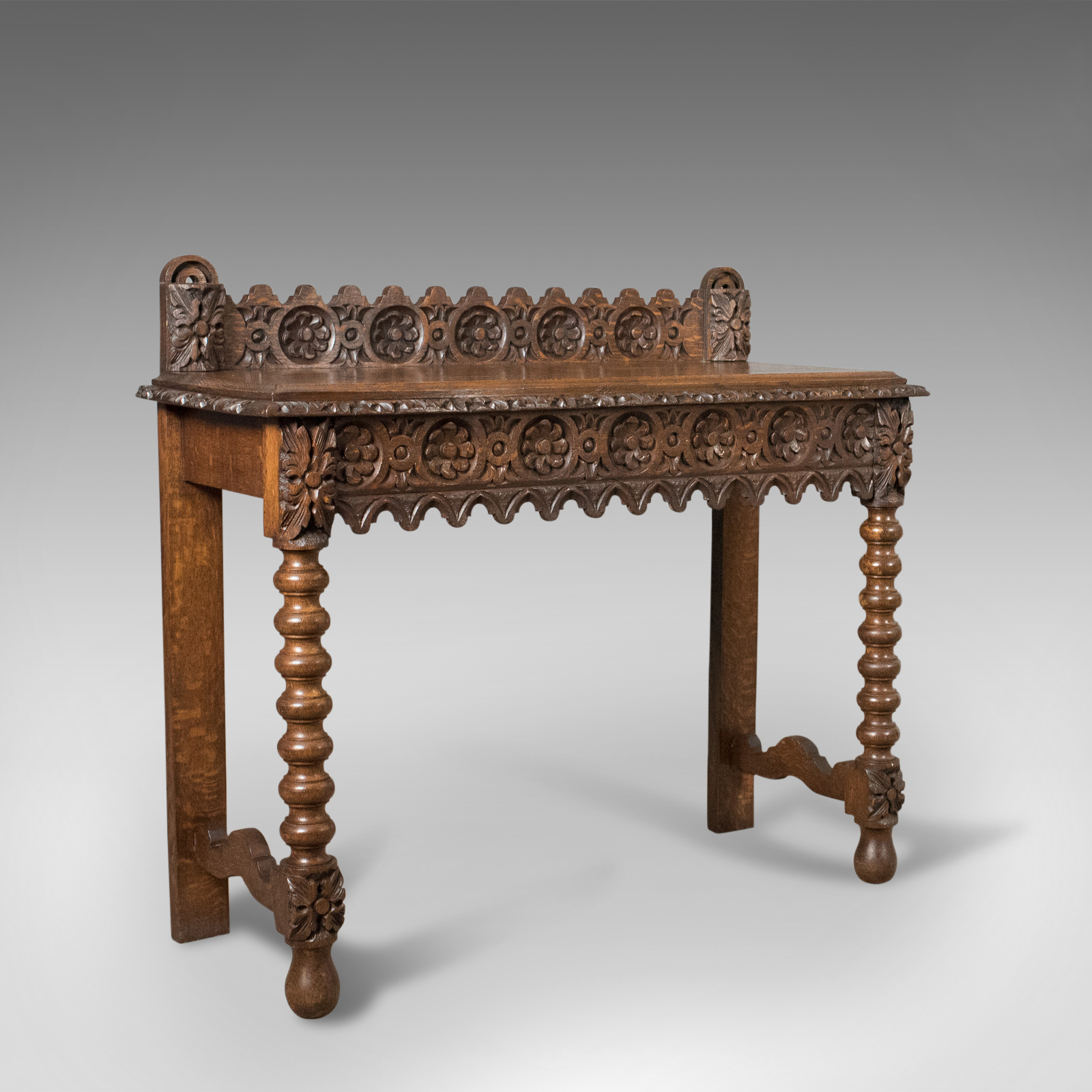 Antique Console Table, 19th Century Scottish Carved Oak (1 of 11) Antique Console Table, 19th Century Scottish Carved Oak (1 of 11)