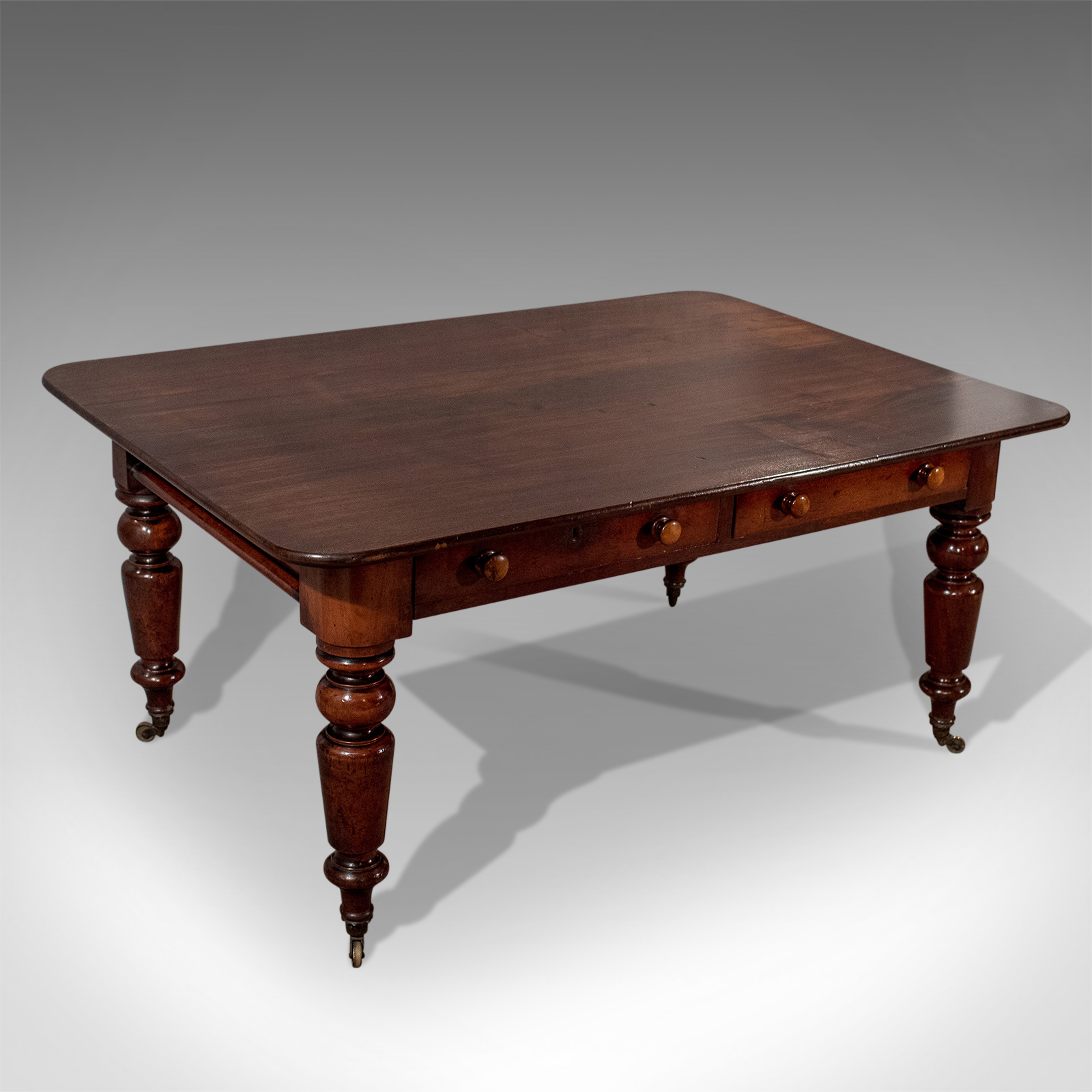 Antique Dining Kitchen Library Table Quality Mahogany English Victorian c.1850 (1 of 1) Antique Dining Kitchen Library Table Quality Mahogany English Victorian c.1850 (1 of 1)