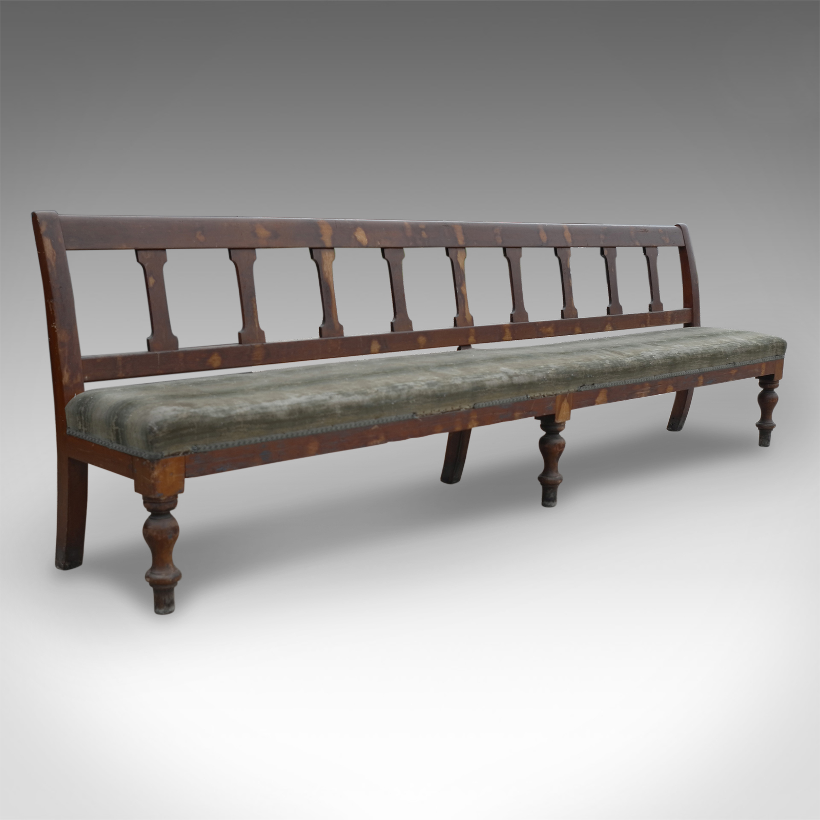 Antique Very Large 10' Station Railway Bench Seat Victorian c.1900 (1 of 1) Antique Very Large 10' Station Railway Bench Seat Victorian c.1900 (1 of 1)