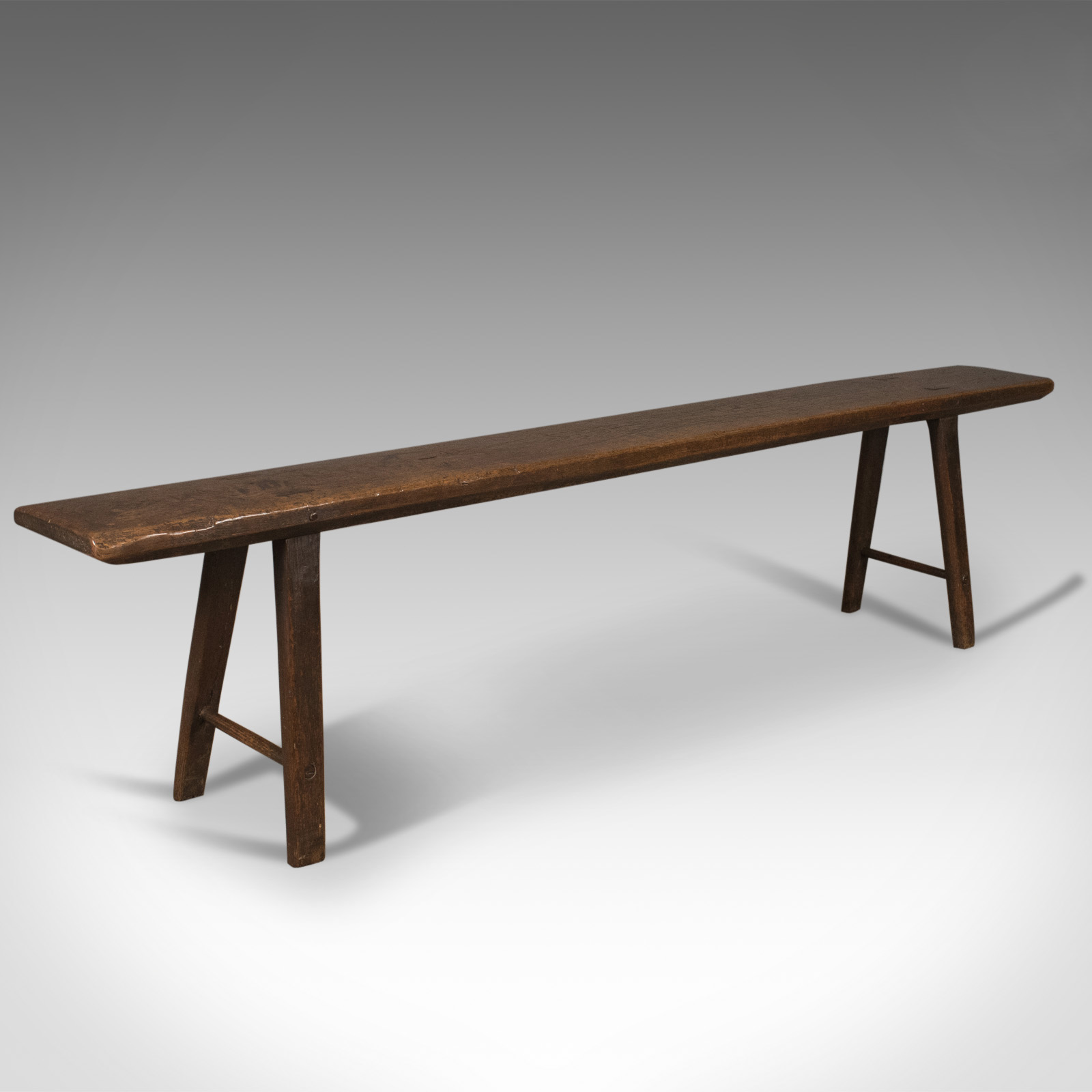 Early 18th Century Antique English Oak Bench, 4 Seater Georgian Form c.1740 (1 of 1) Early 18th Century Antique English Oak Bench, 4 Seater Georgian Form c.1740 (1 of 1)