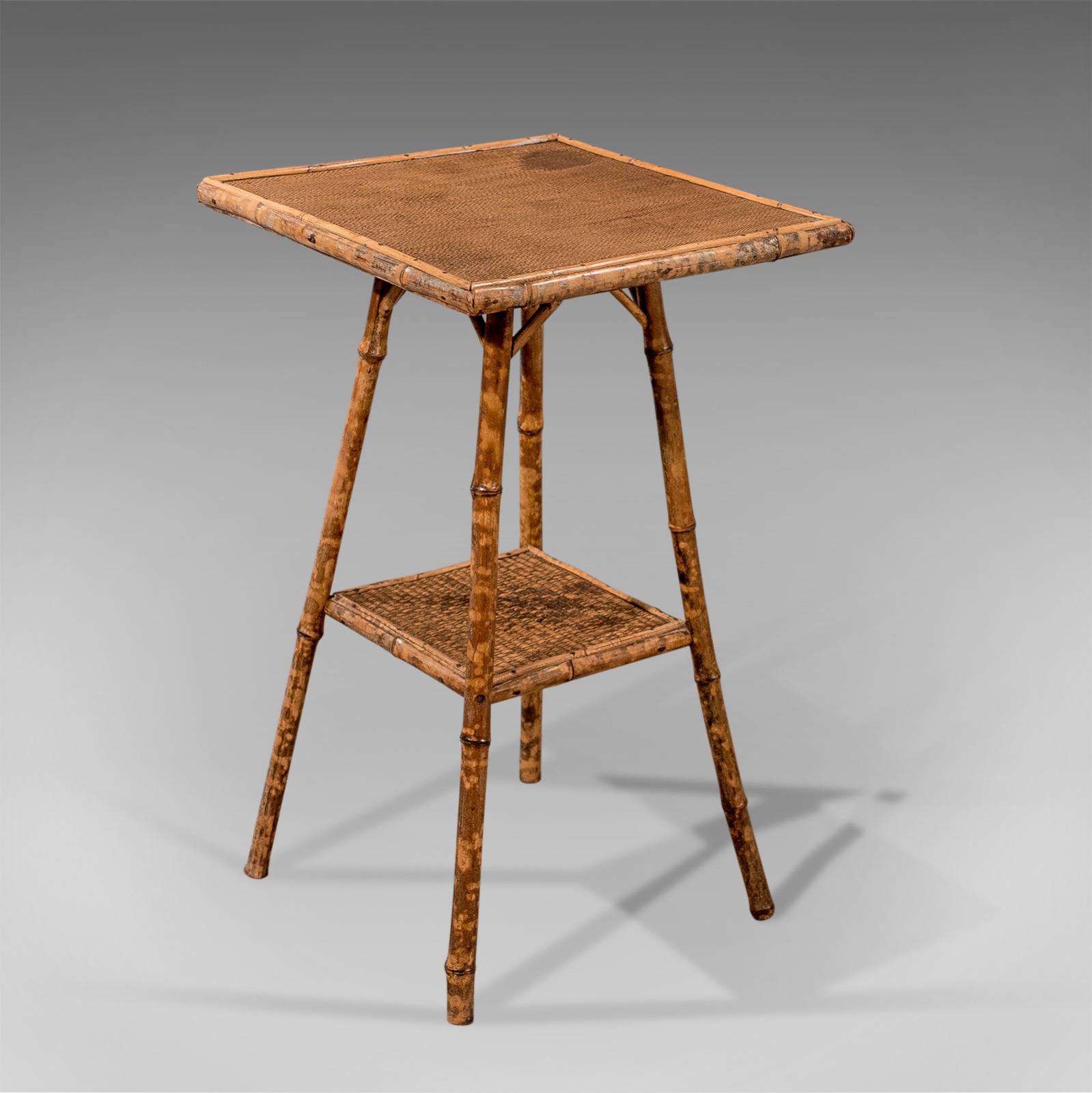 Antique Bamboo Table, Oriental, Two Antique Bamboo Table, Oriental