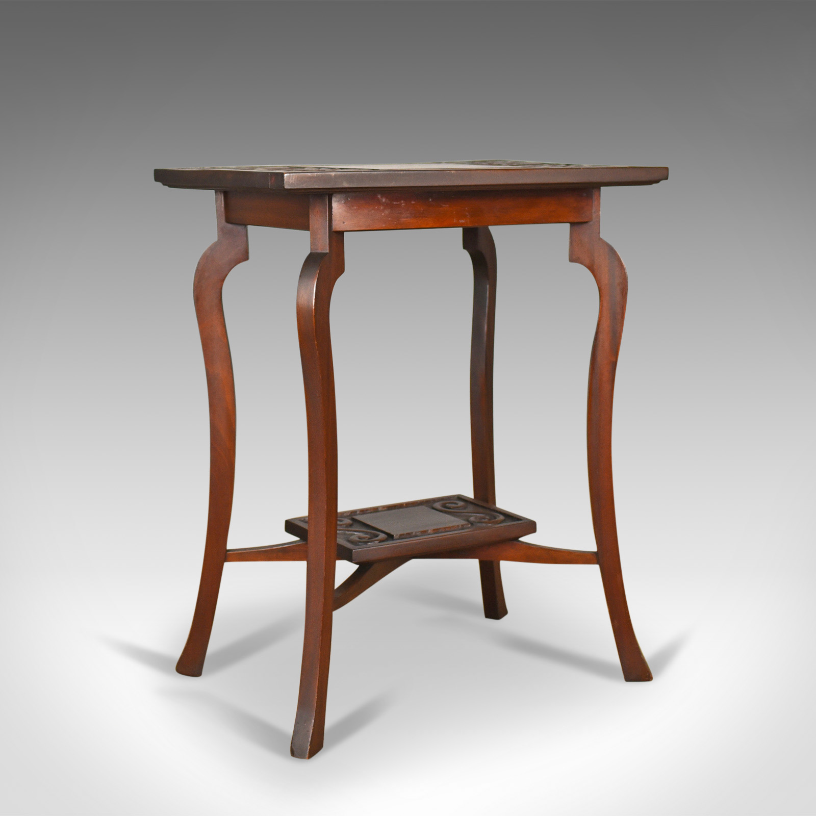 Antique Side Table, Art Nouveau Overtones, English, Mahogany c.1900 (1 of 1) Antique Side Table, Art Nouveau Overtones, English, Mahogany c.1900 (1 of 1)