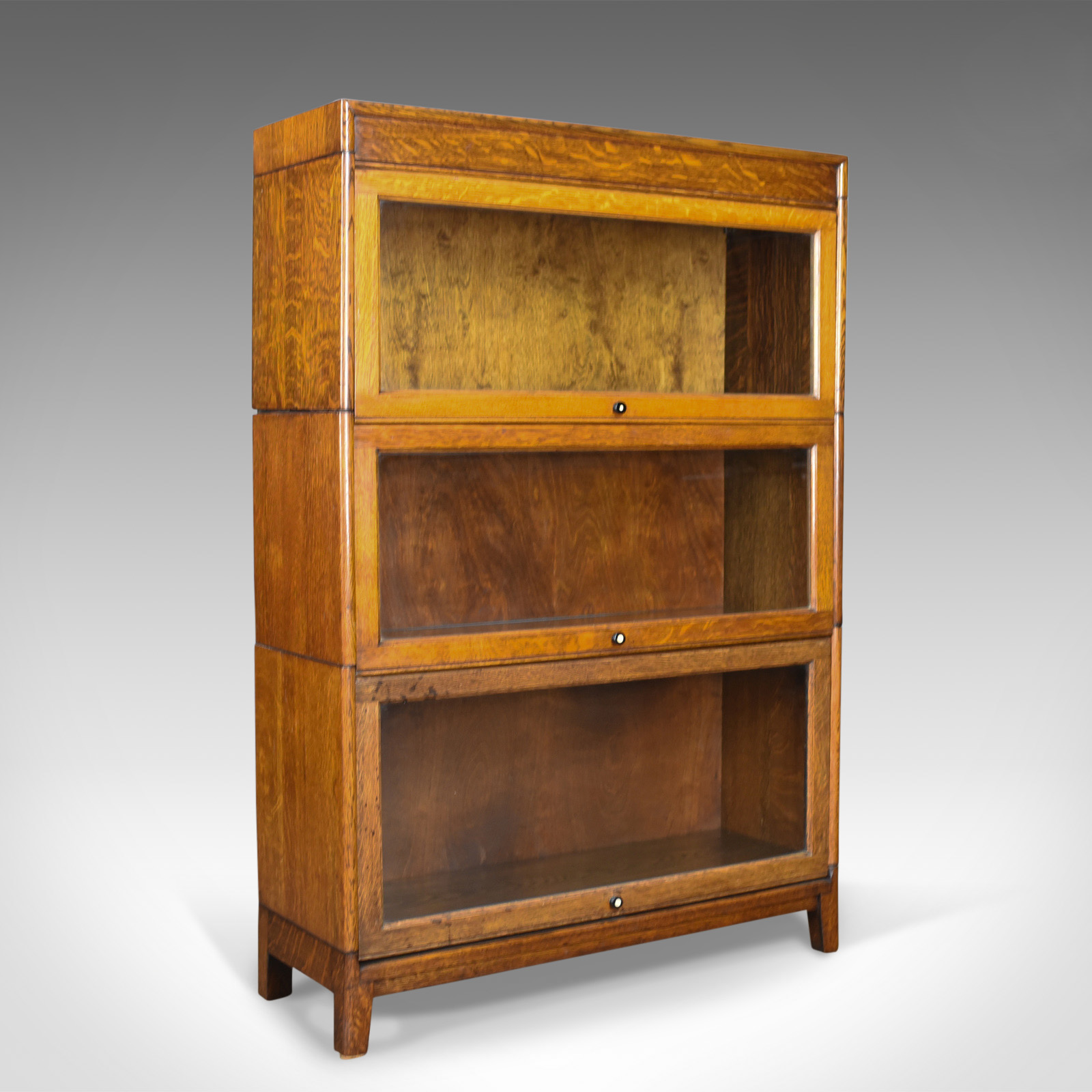 Antique Bookcase Three Section Glazed Globe Wernicke Taste Barristers c.1910 (1 of 1) Antique Bookcase Three Section Glazed Globe Wernicke Taste Barristers c.1910 (1 of 1)