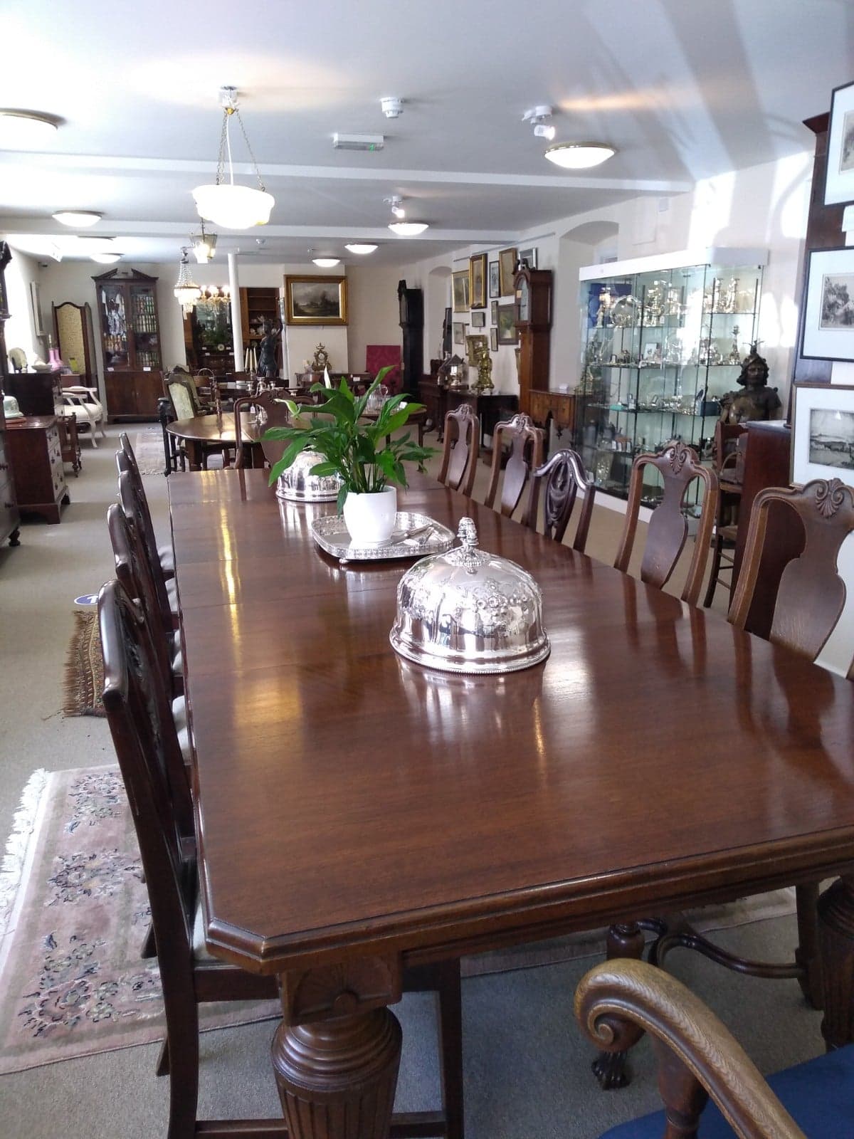 Edwardian Oak Extending Dining Table (1 of 8) Edwardian Oak Extending Dining Table (1 of 8)