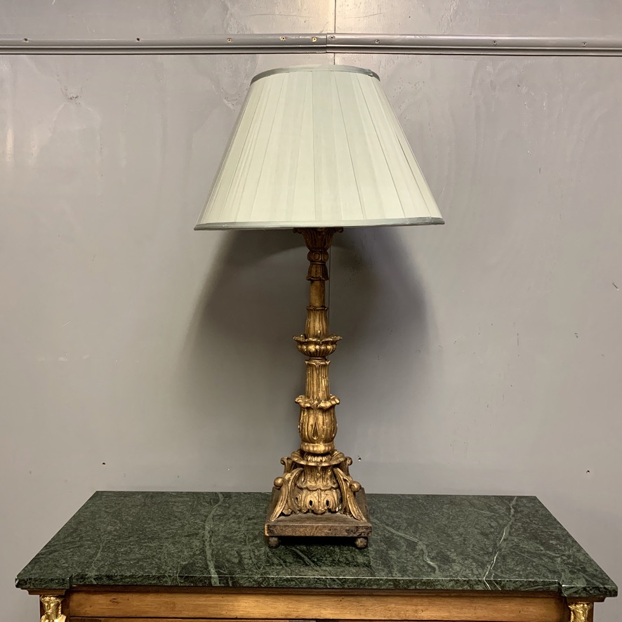 Large 18th Century Carved Giltwood Table Lamp Fully Re Wired (1 of 7) Large 18th Century Carved Giltwood Table Lamp Fully Re Wired (1 of 7)