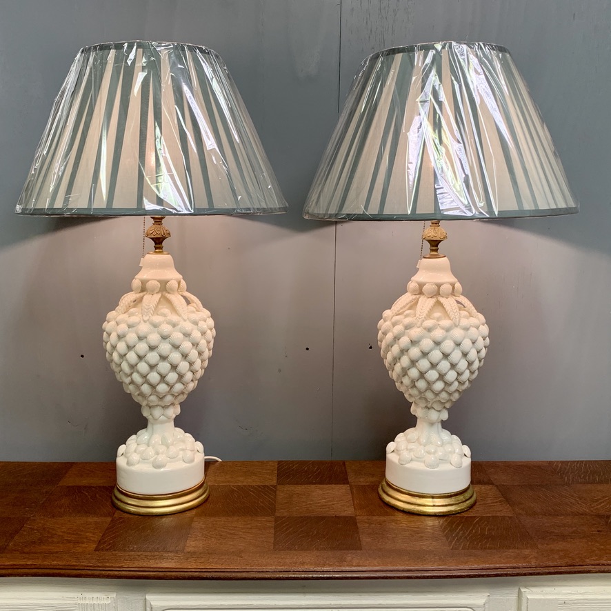 Large Pair of Spanish Lamps by "Bondia" of Manises (1 of 12) Large Pair of Spanish Lamps by "Bondia" of Manises (1 of 12)