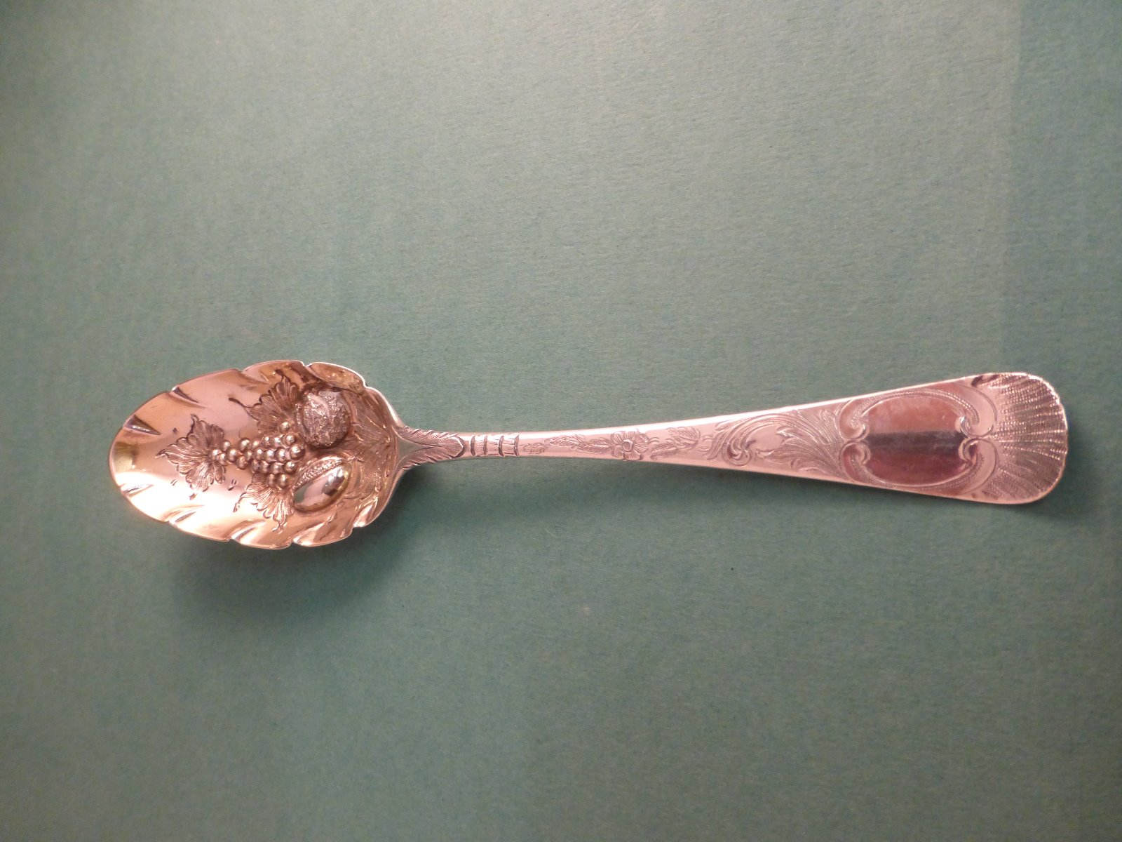 Antique Silver Berry Spoon, London 1766 345 / LA95384