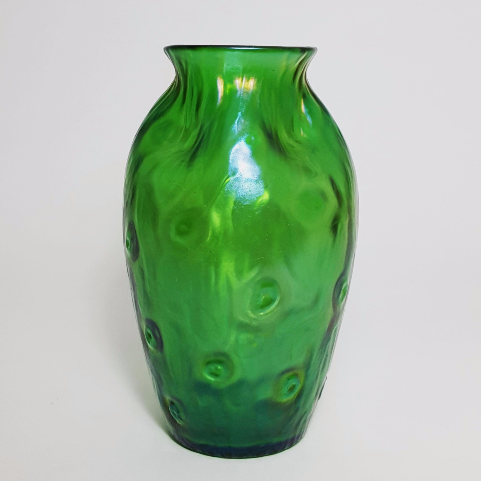 Loetz Crete Rusticana Iridescent Glass Vase c.1900 (1 of 6)