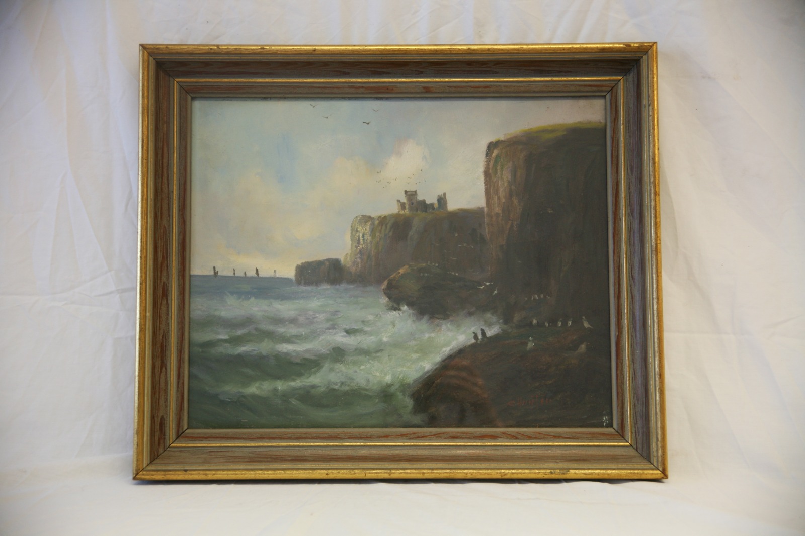 Coastal Castle by Colin Hunter (1841-1904) Oil Painting (1 of 2)