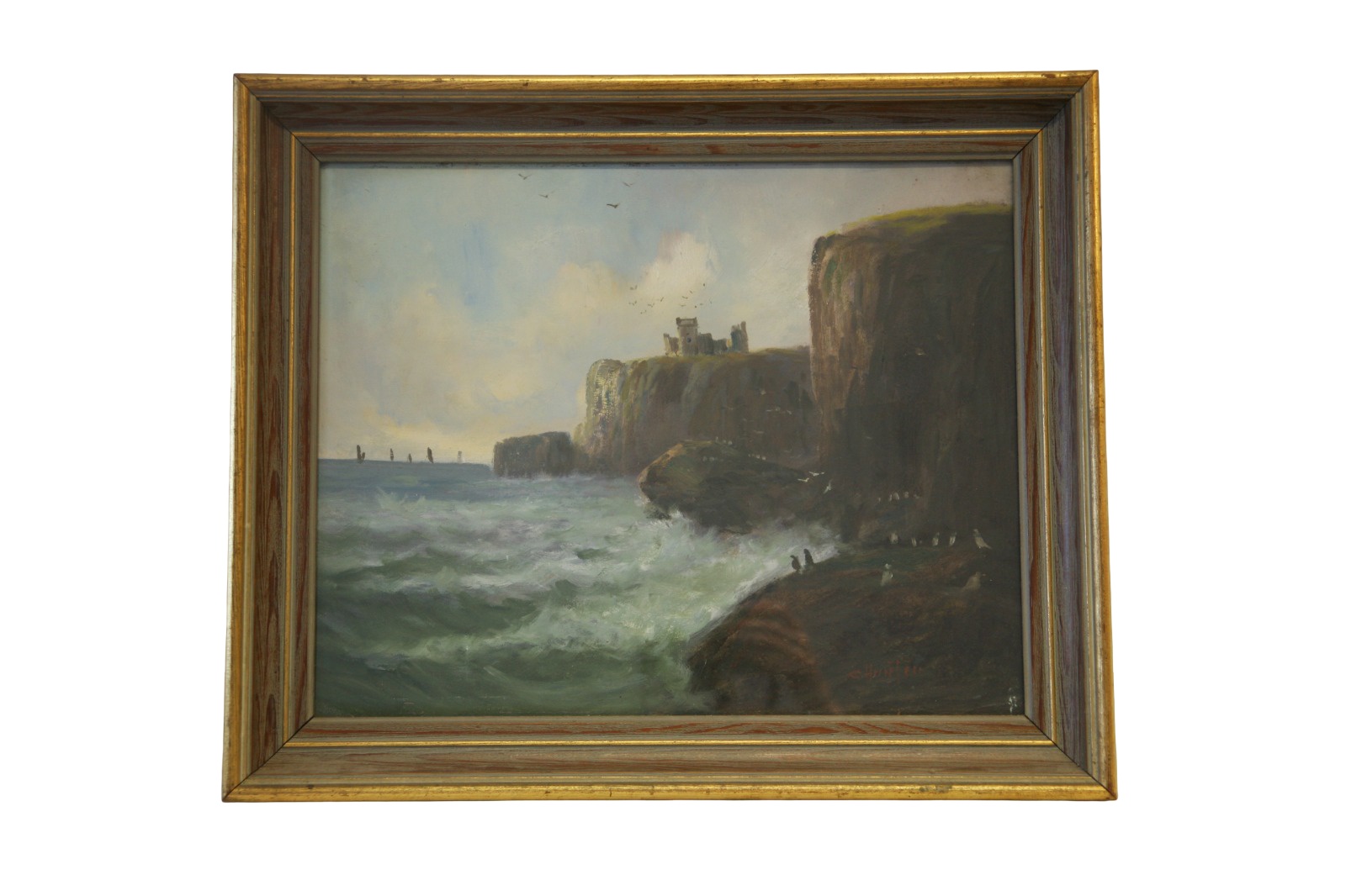 Coastal Castle by Colin Hunter (1841-1904) Oil Painting (1 of 2) Coastal Castle by Colin Hunter (1841-1904) Oil Painting (1 of 2)