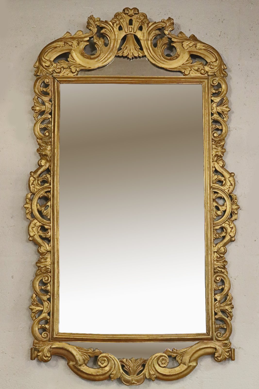 19th Century Wood Carved & Gilt Wall Mirror (1 of 4)