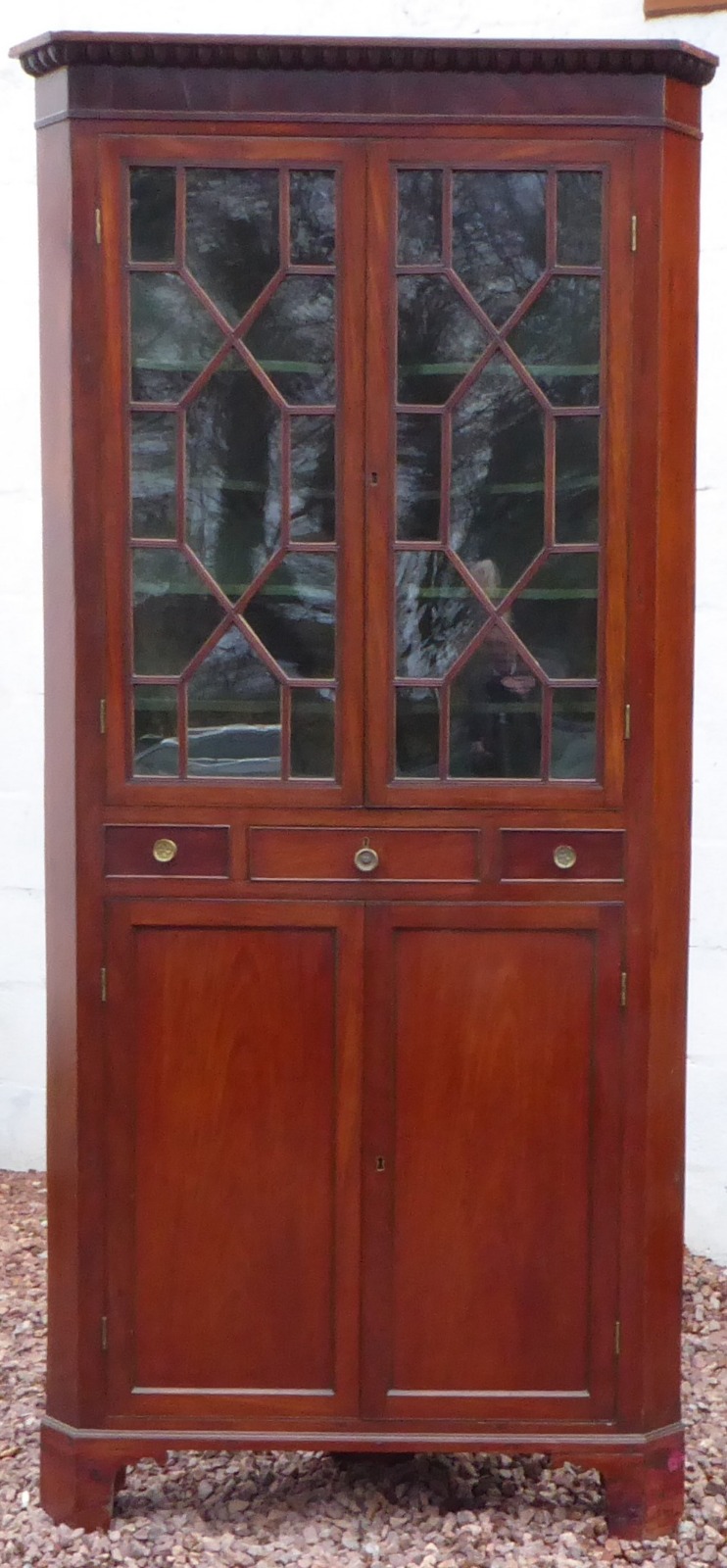 Glazed Corner Cabinet c.1800 (1 of 1)