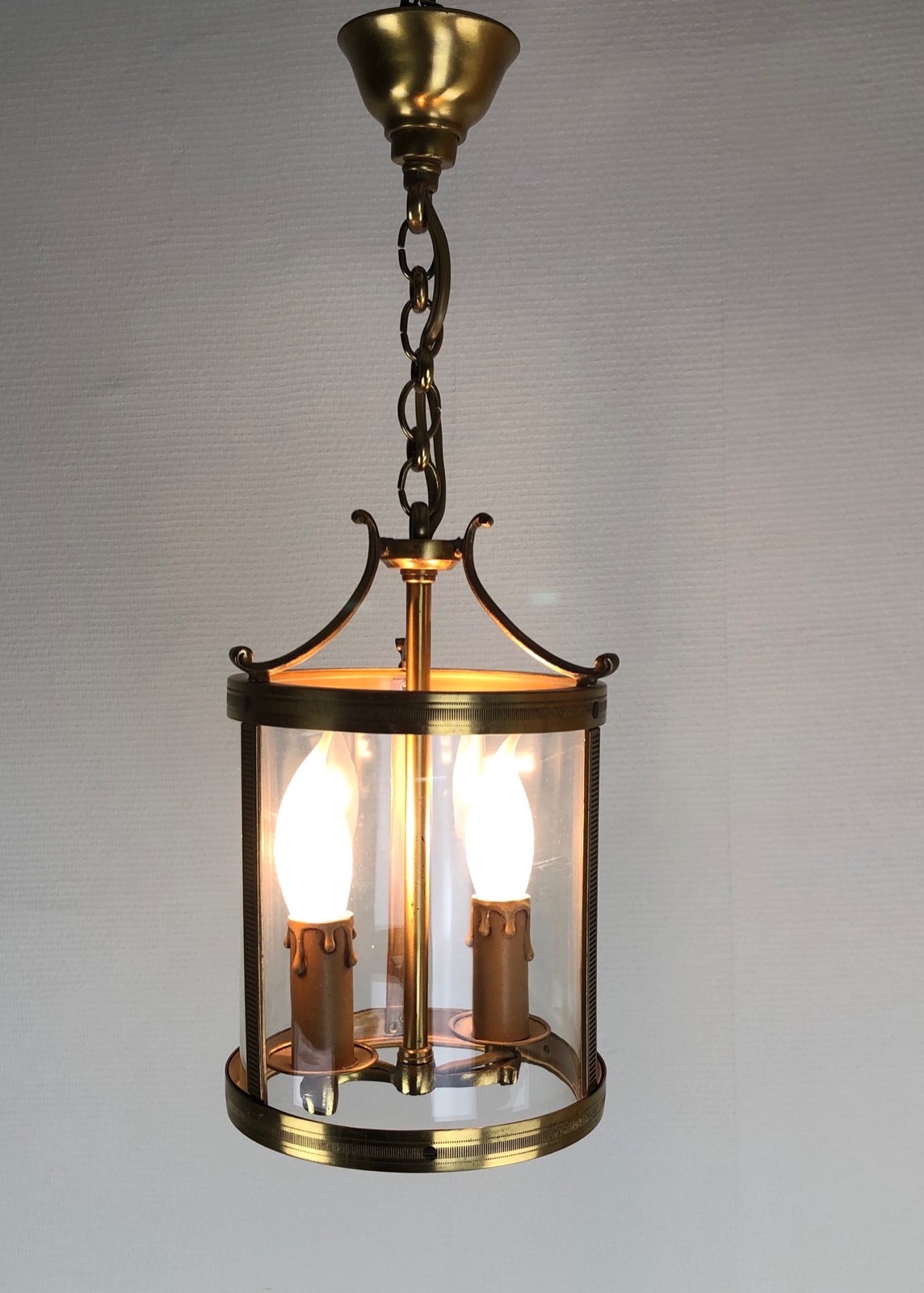 Vintage French Pair of Gilt Lanterns Circular Pendants (1 of 8) Vintage French Pair of Gilt Lanterns Circular Pendants (1 of 8)