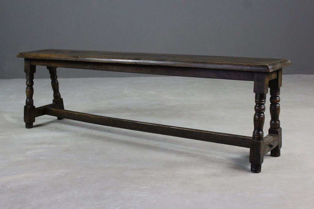 Antique Rustic Oak Long Bench c.1850 (1 of 1) Antique Rustic Oak Long Bench c.1850 (1 of 1)