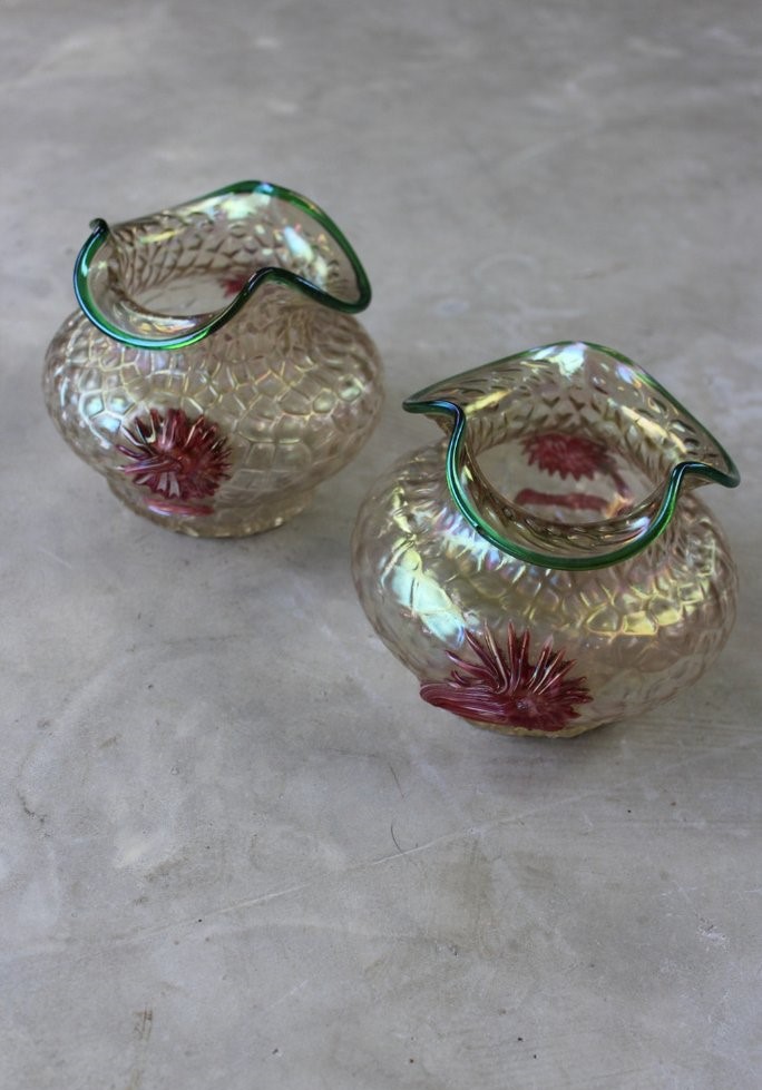 Pair of Kralik Art Nouveau Vases (1 of 12) Pair of Kralik Art Nouveau Vases (1 of 12)