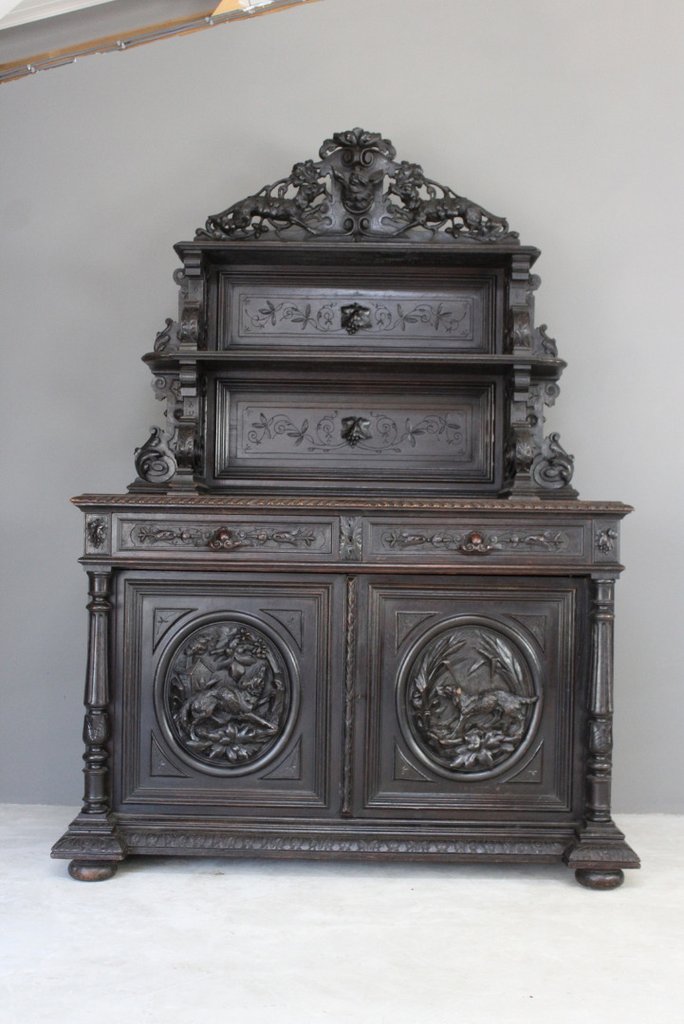 Antique Carved French Hunt Cabinet / Cupboard (1 of 13) Antique Carved French Hunt Cabinet / Cupboard (1 of 13)