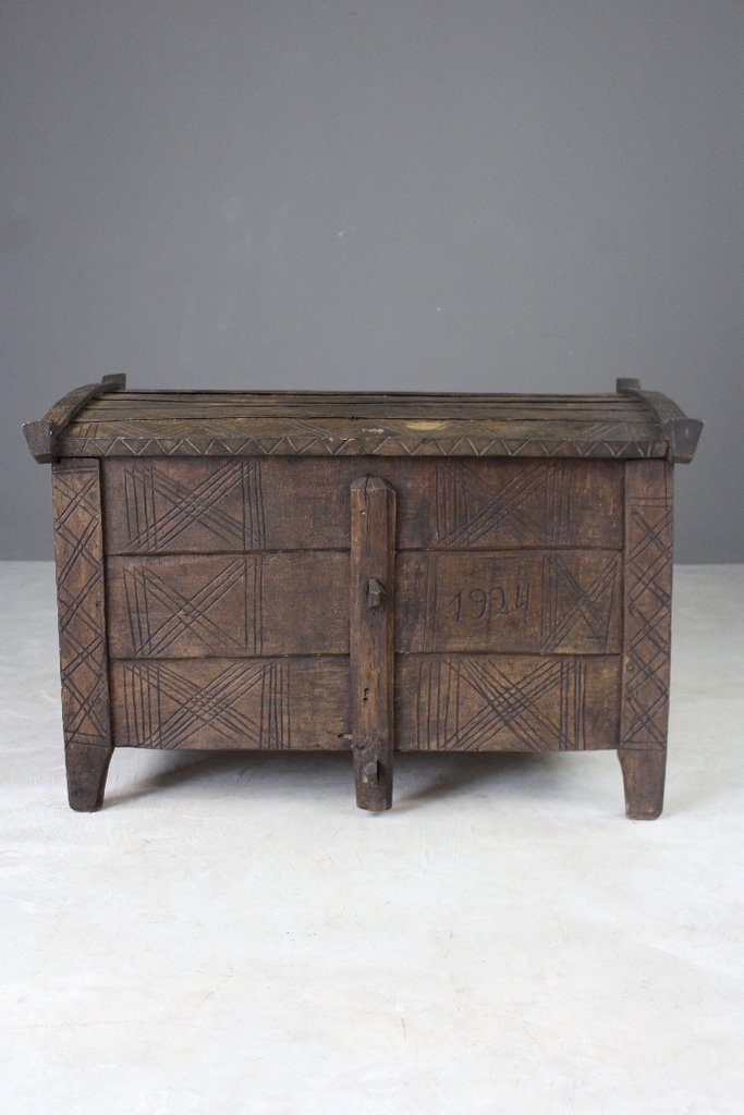 Antique Stained Beech Flour Ark (1 of 12)