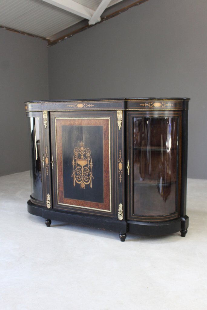 Antique Victorian Ebonised Credenza (1 of 1) Antique Victorian Ebonised Credenza (1 of 1)