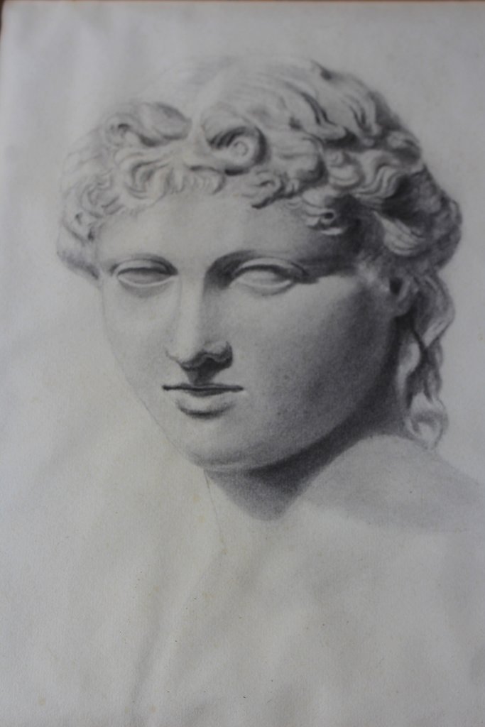 Framed Charcoal Drawing - Mythical God (1 of 11) Framed Charcoal Drawing - Mythical God (1 of 11)