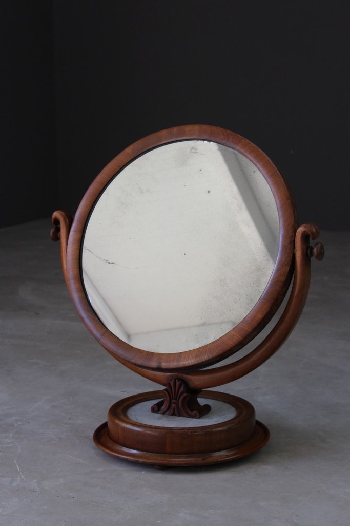 Marble & Mahogany Round Dressing Table Mirror (1 of 12) Marble & Mahogany Round Dressing Table Mirror (1 of 12)