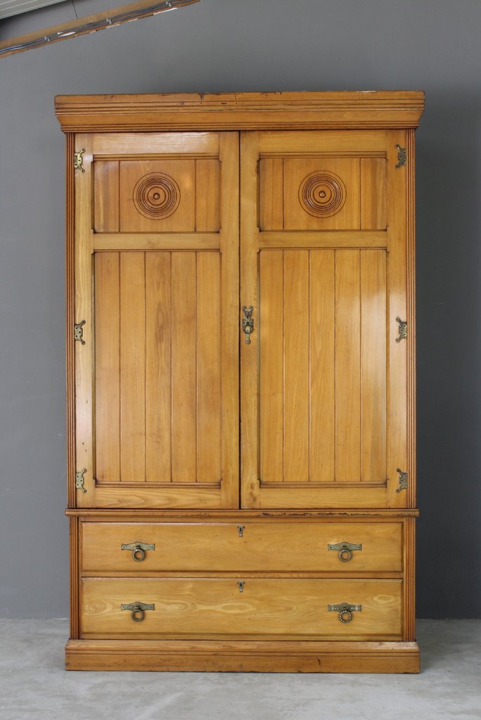 Victorian Ash Double Wardrobe (1 of 1) Victorian Ash Double Wardrobe (1 of 1)