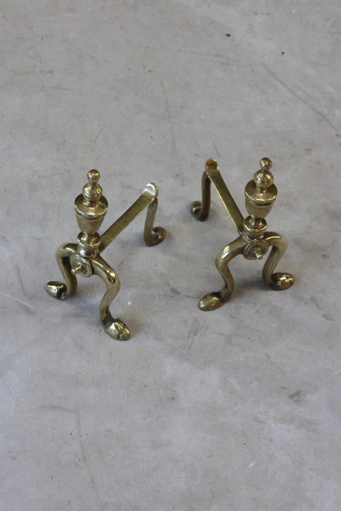 Pair of Victorian Brass Andirons (1 of 1) Pair of Victorian Brass Andirons (1 of 1)