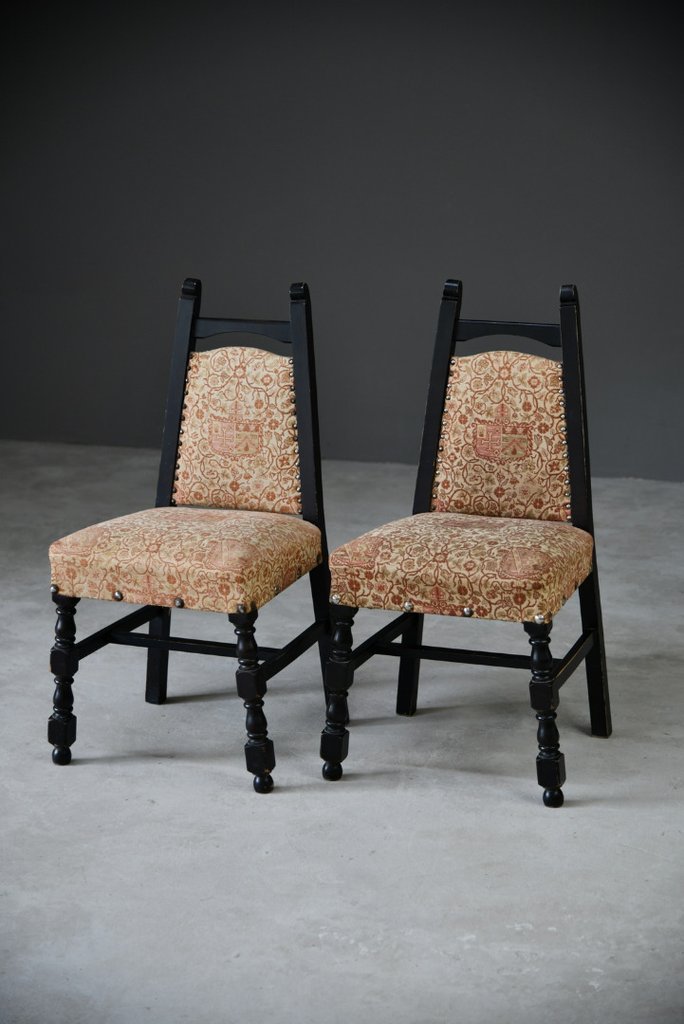 Pair of Upholstered Dining Chairs (1 of 12) Pair of Upholstered Dining Chairs (1 of 12)