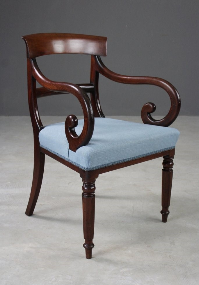 Antique William IV Mahogany Carver Chair (1 of 12) Antique William IV Mahogany Carver Chair (1 of 12)