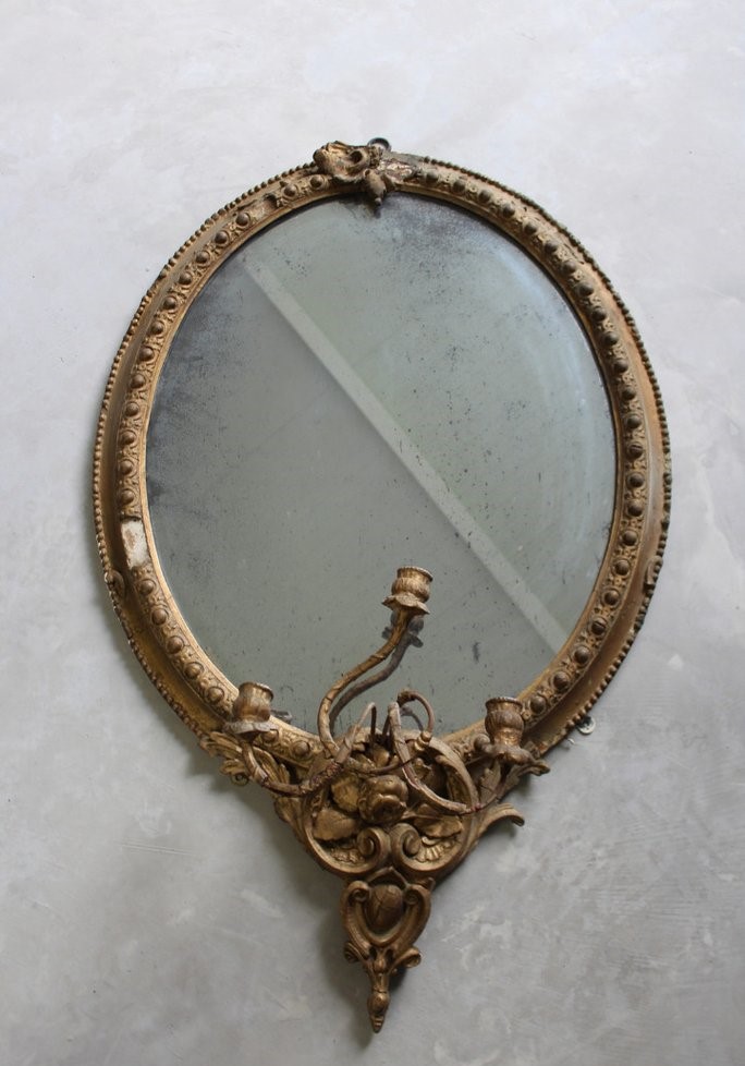 Antique Gilt Girandole Mirror C.1820 (1 of 12) Antique Gilt Girandole Mirror C.1820 (1 of 12)