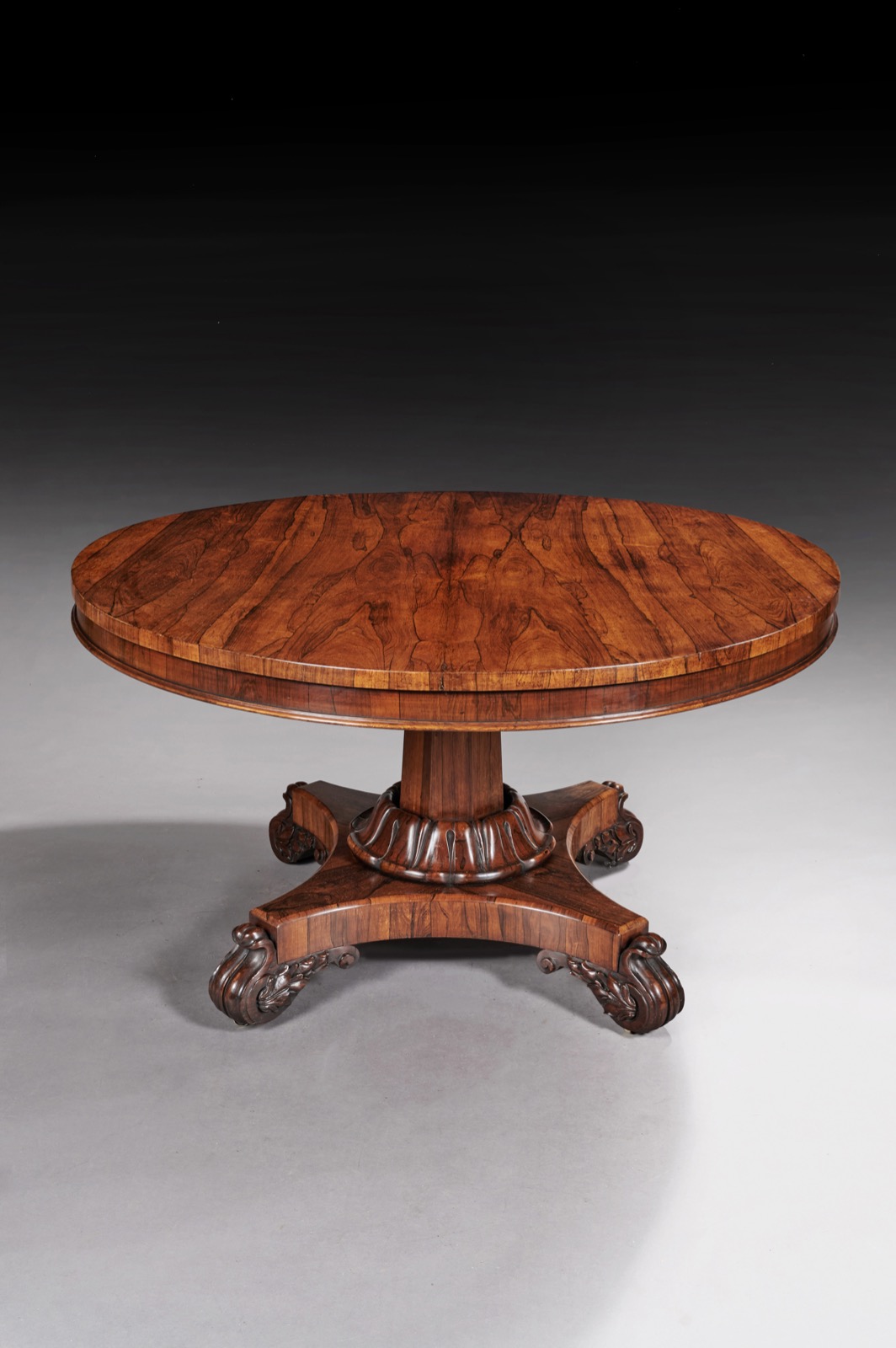 Circular 19th Century Rosewood Tilt-Top Dining Table (1 of 1) Circular 19th Century Rosewood Tilt-Top Dining Table (1 of 1)