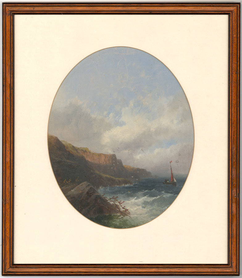 Joseph Horlor - 1876 Oil, Coastal Landscape (1 of 5) Joseph Horlor - 1876 Oil, Coastal Landscape (1 of 5)