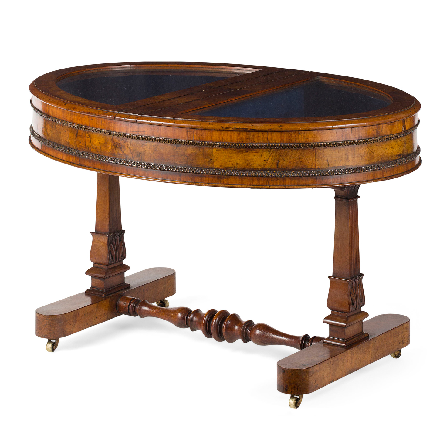 Burr Walnut Display Table / Bijouterie Table c.1830 (1 of 11)