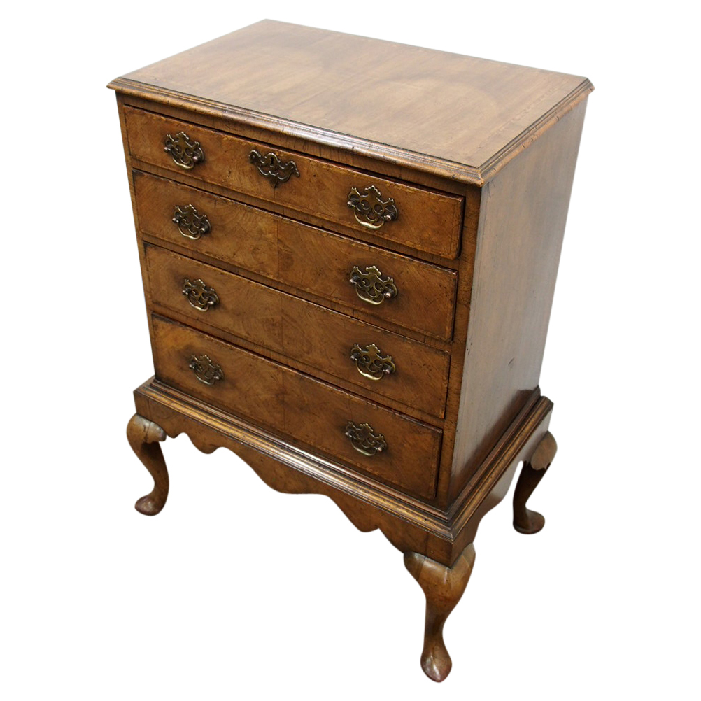 George I Style Walnut Chest on Stand c.1880 (1 of 10)