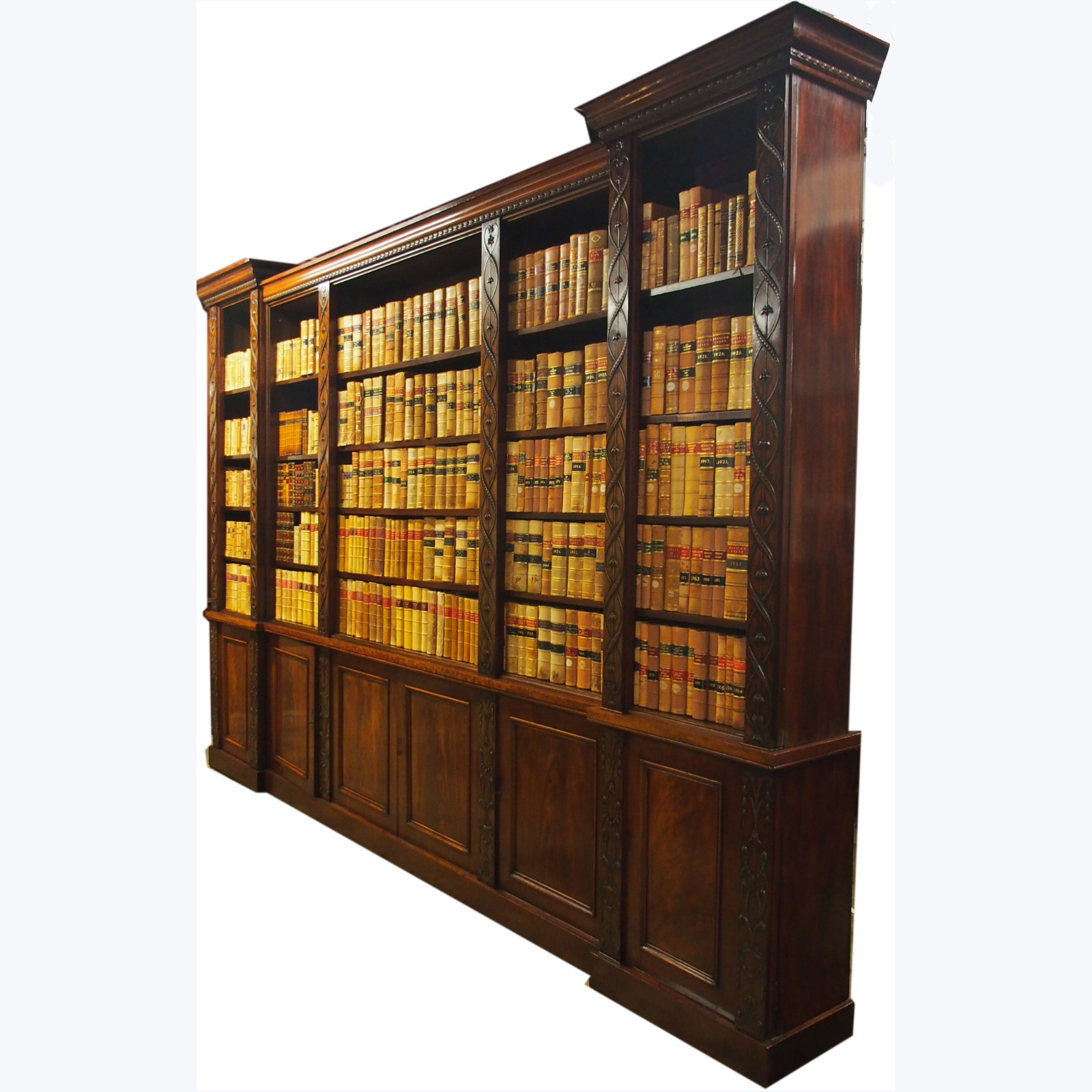 William IV Reverse Breakfront Mahogany Open Bookcase (1 of 1) William IV Reverse Breakfront Mahogany Open Bookcase (1 of 1)