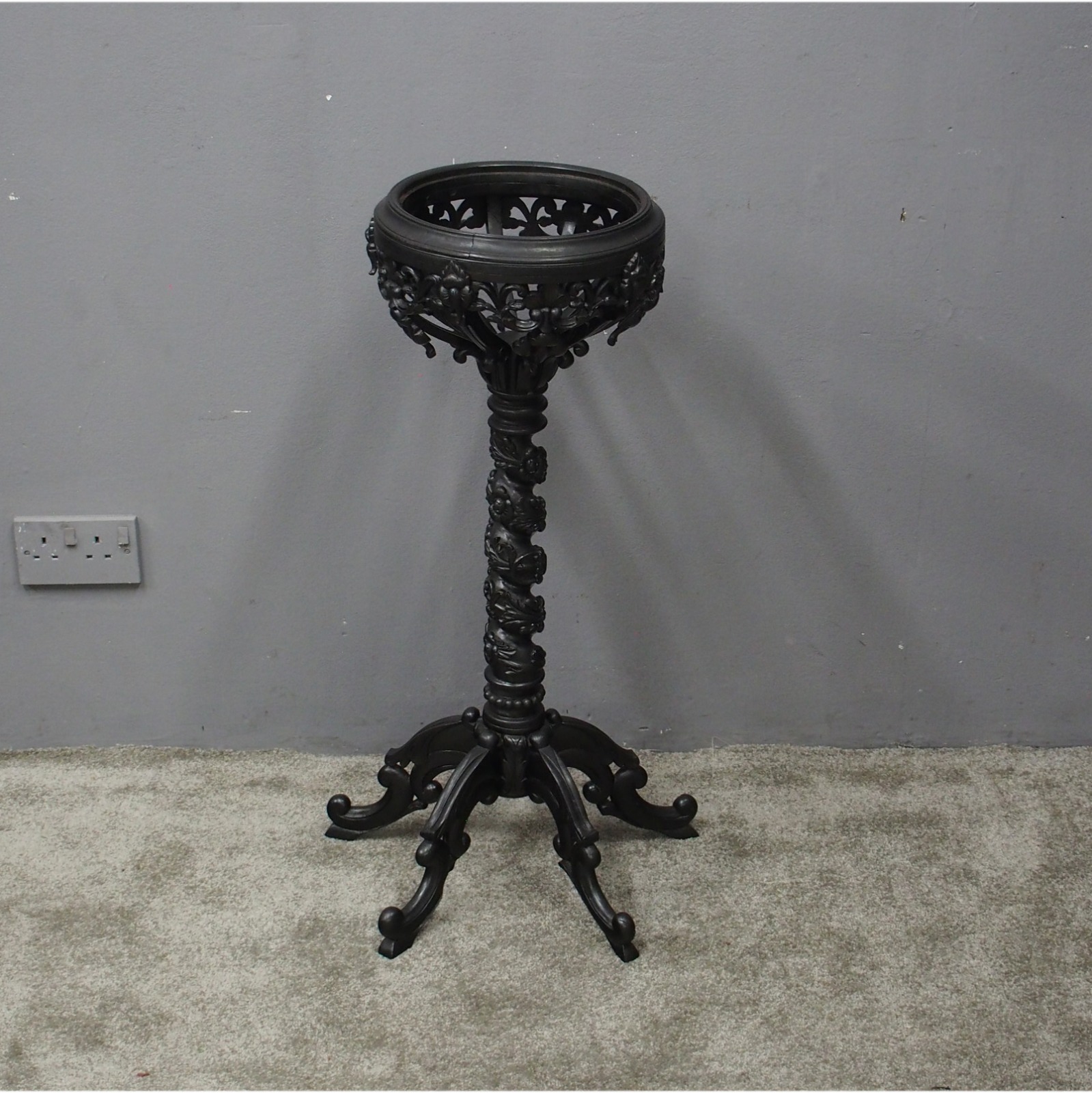 Victorian Ebony Jardiniere (1 of 8)