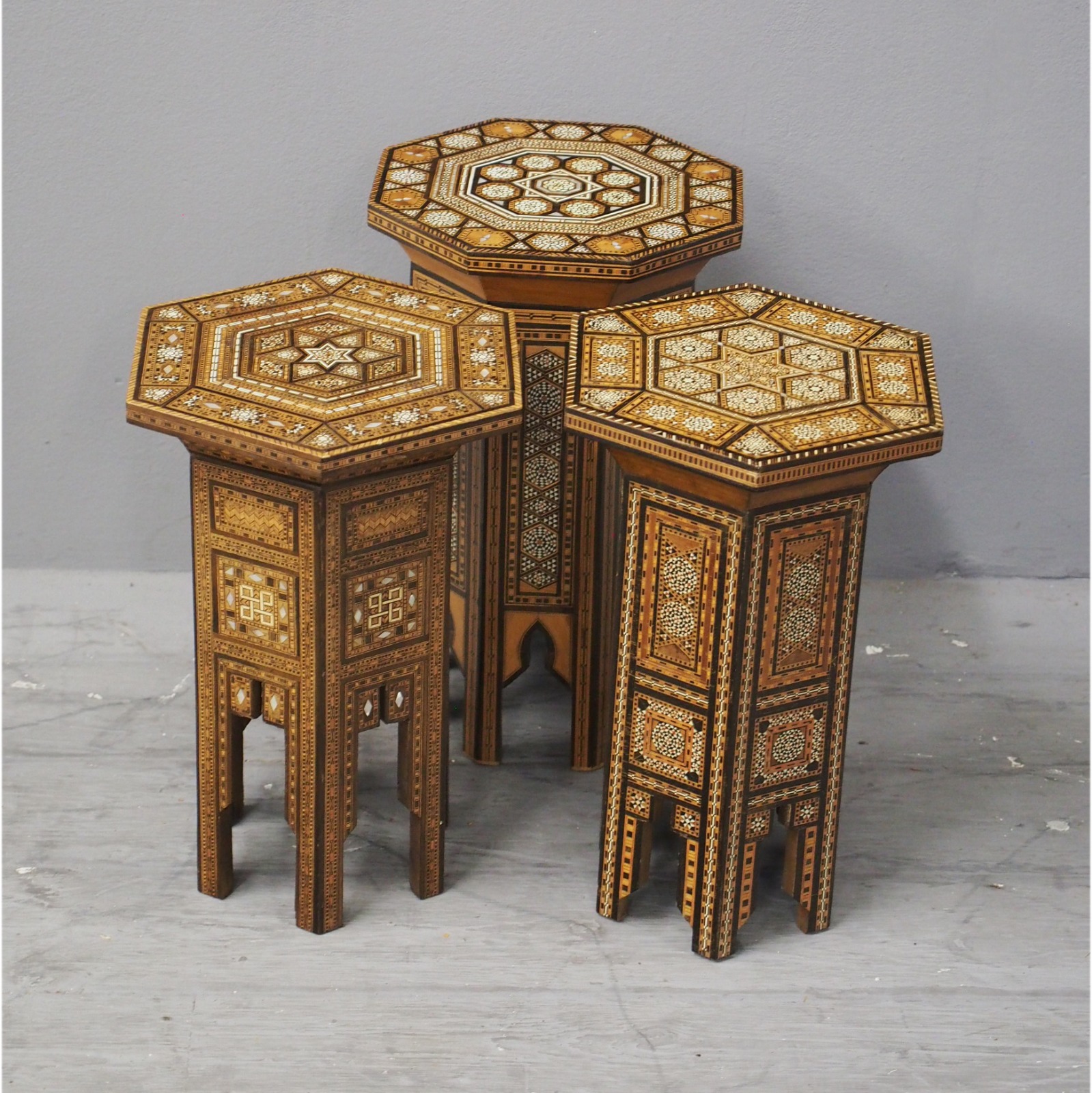 Set of 3 Syrian Occasional Tables c.1920 (1 of 1) Set of 3 Syrian Occasional Tables c.1920 (1 of 1)