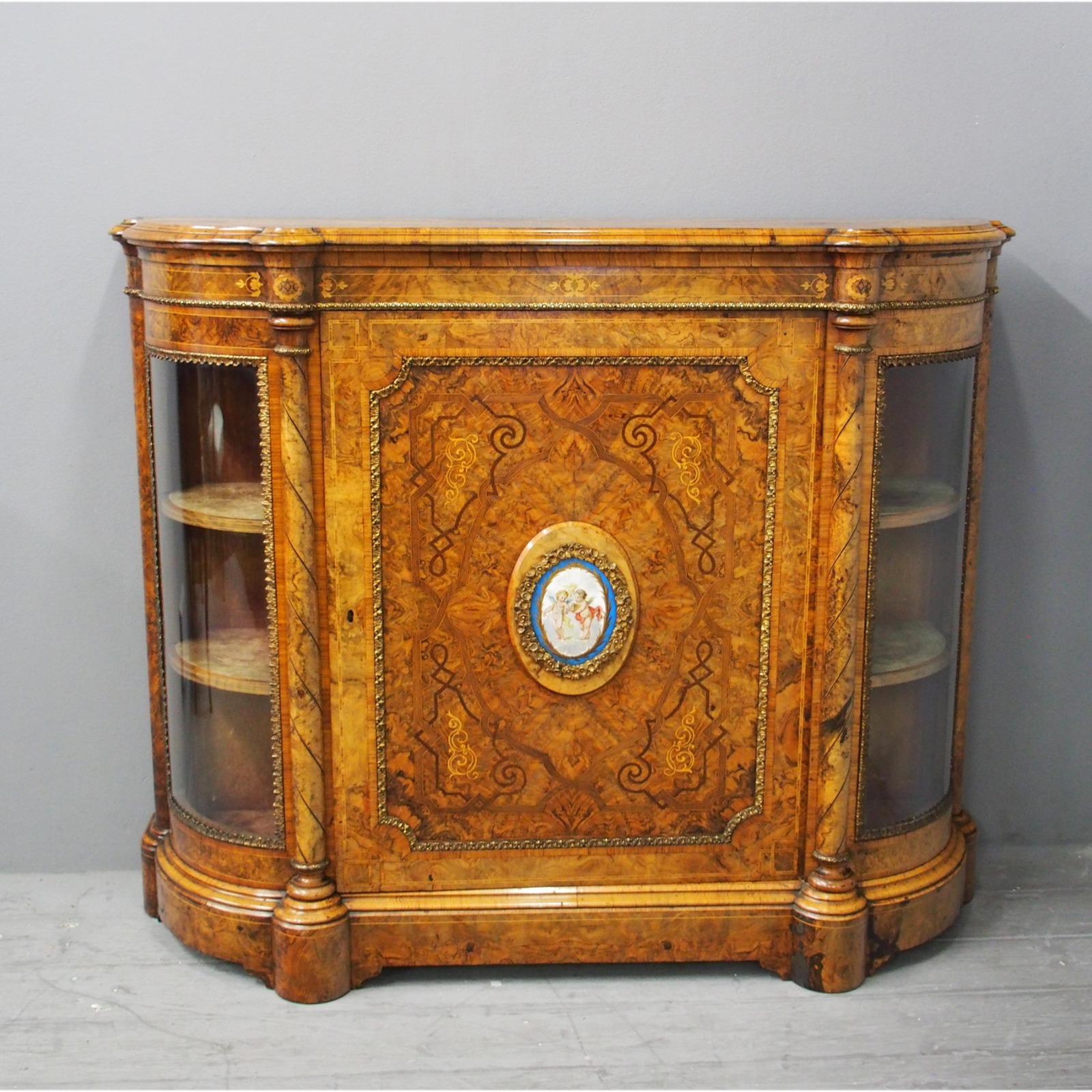 Victorian Burr Walnut Credenza (1 of 15)