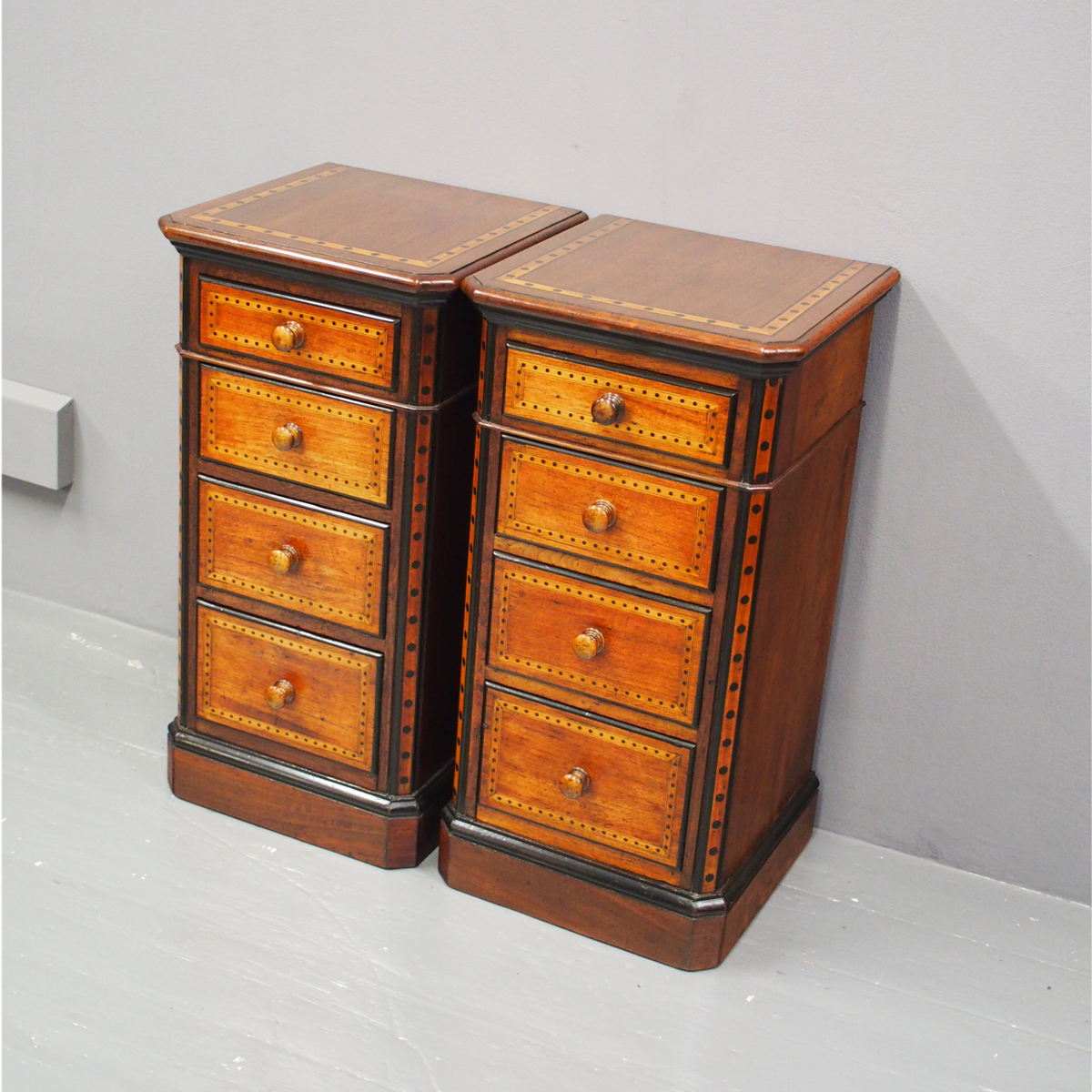 Pair of Arts and Crafts Influence Bedsides (1 of 1) Pair of Arts and Crafts Influence Bedsides (1 of 1)