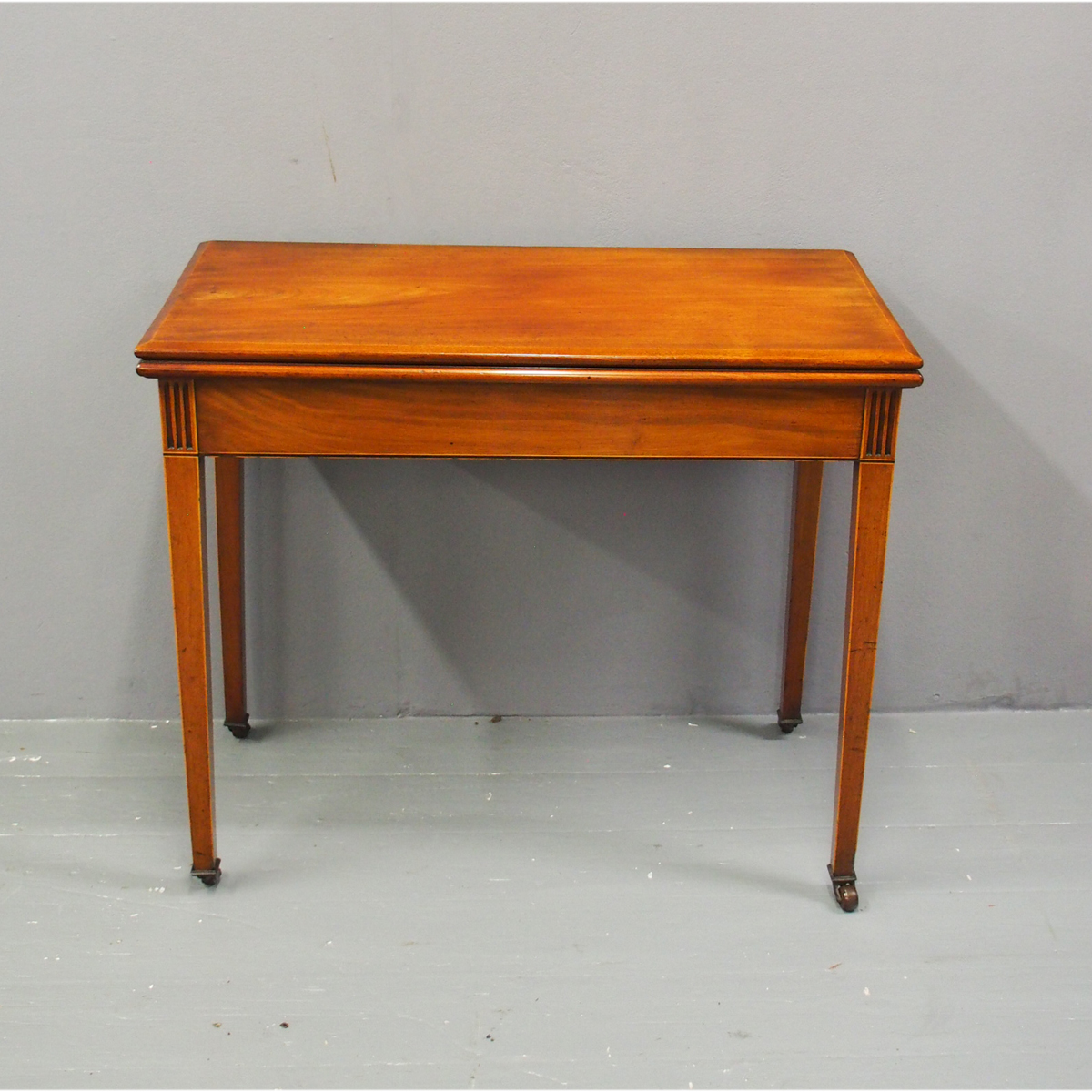 George III Mahogany Fold-over Tea Table (1 of 10)