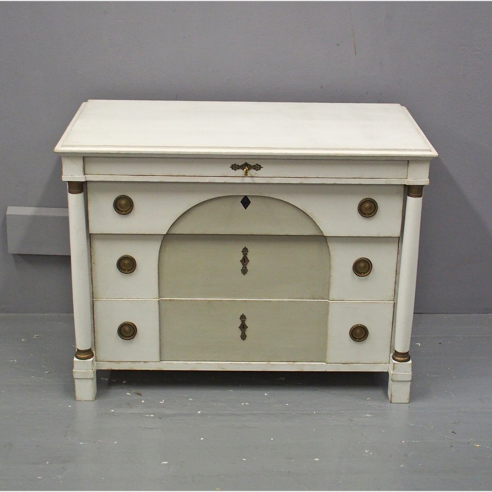 Swedish Empire Style Painted Chest of Drawers c.1930 (1 of 1) Swedish Empire Style Painted Chest of Drawers c.1930 (1 of 1)