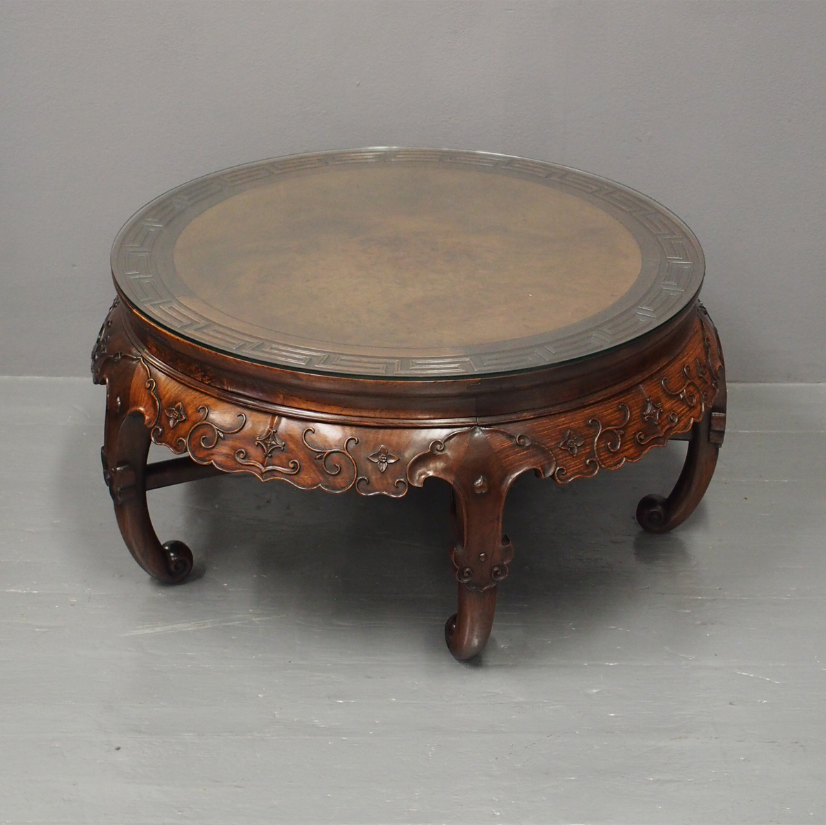 Chinese Huanghuali Low Circular Table c.1900 (1 of 10)